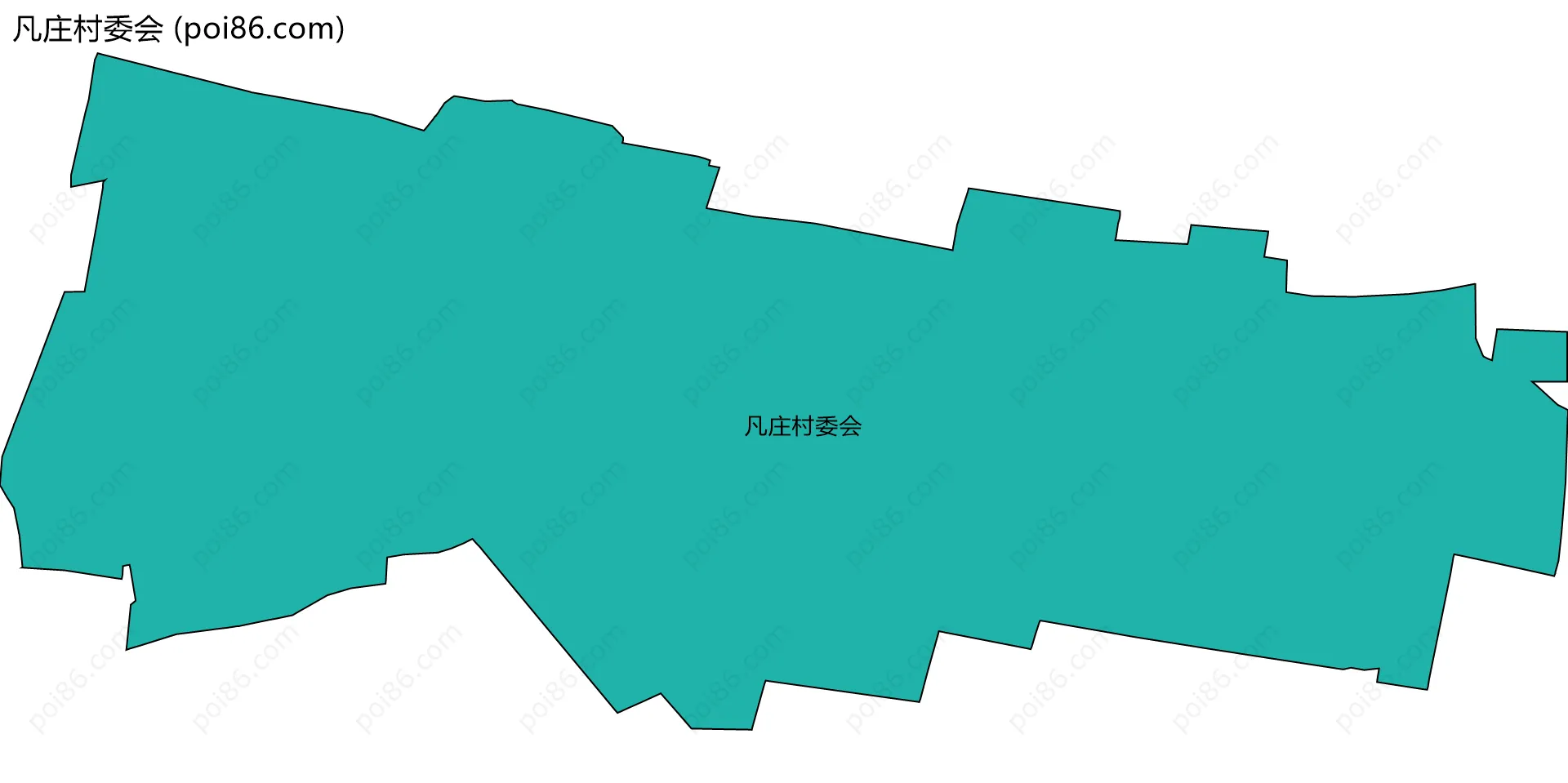 凡庄村委会边界地图