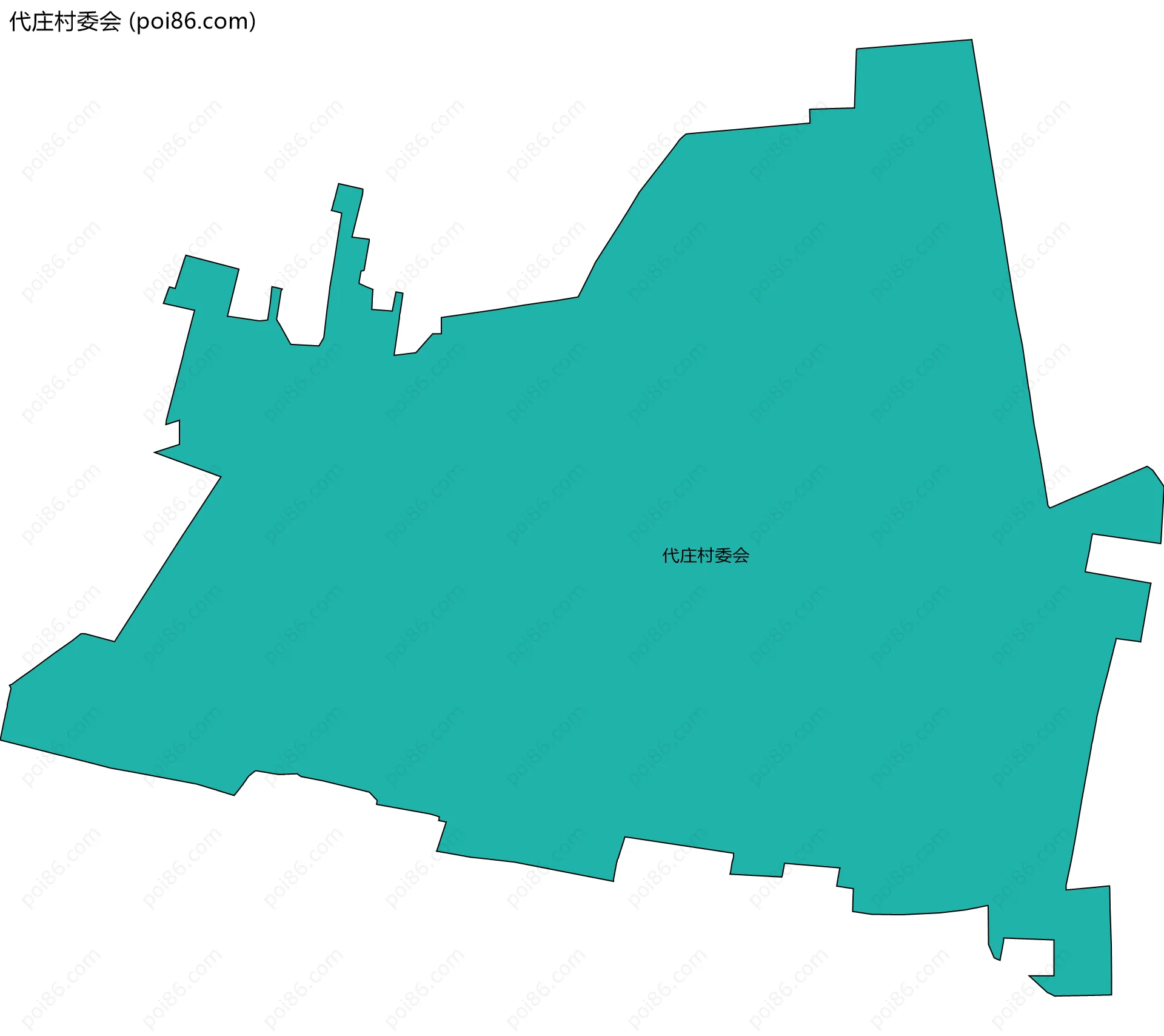 代庄村委会边界地图