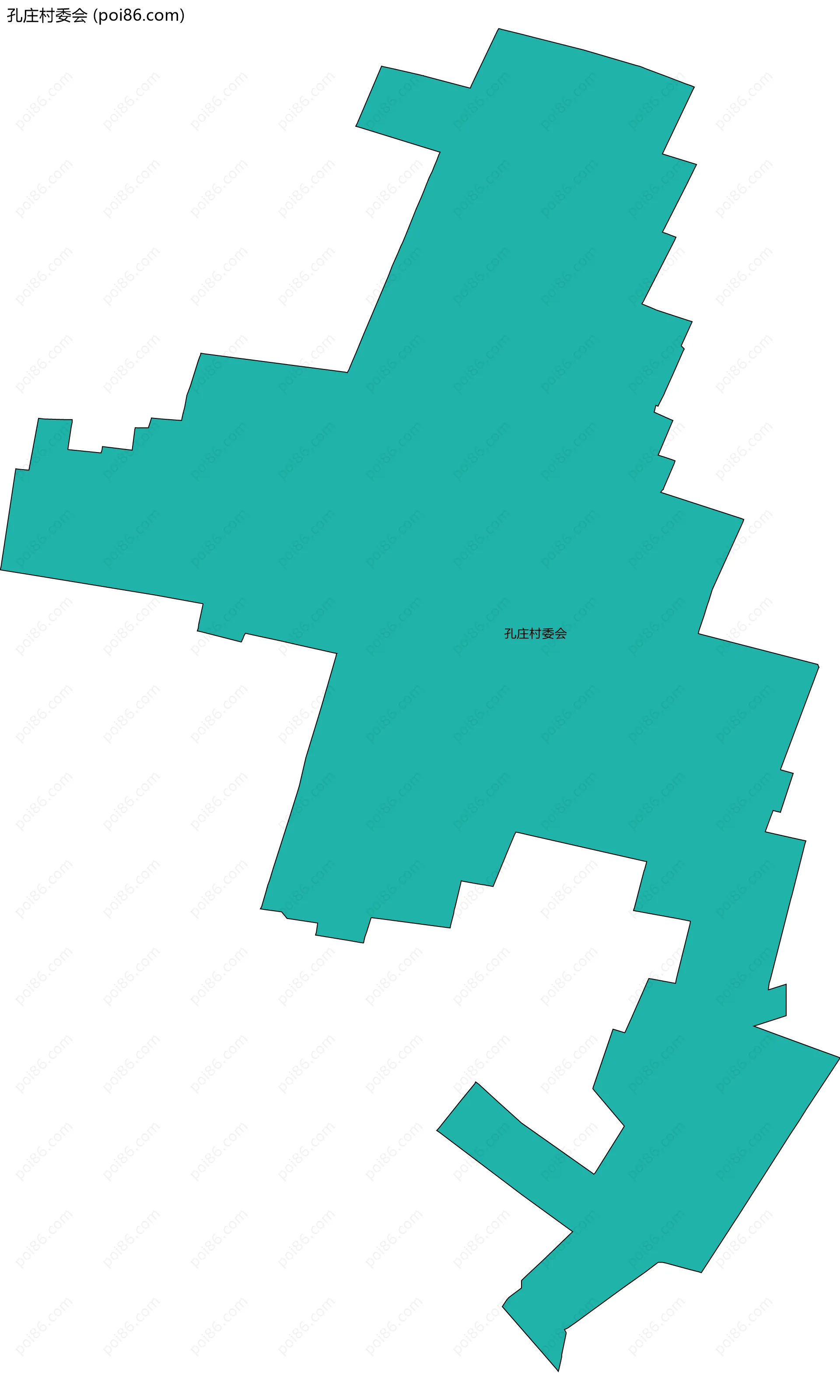 孔庄村委会边界地图