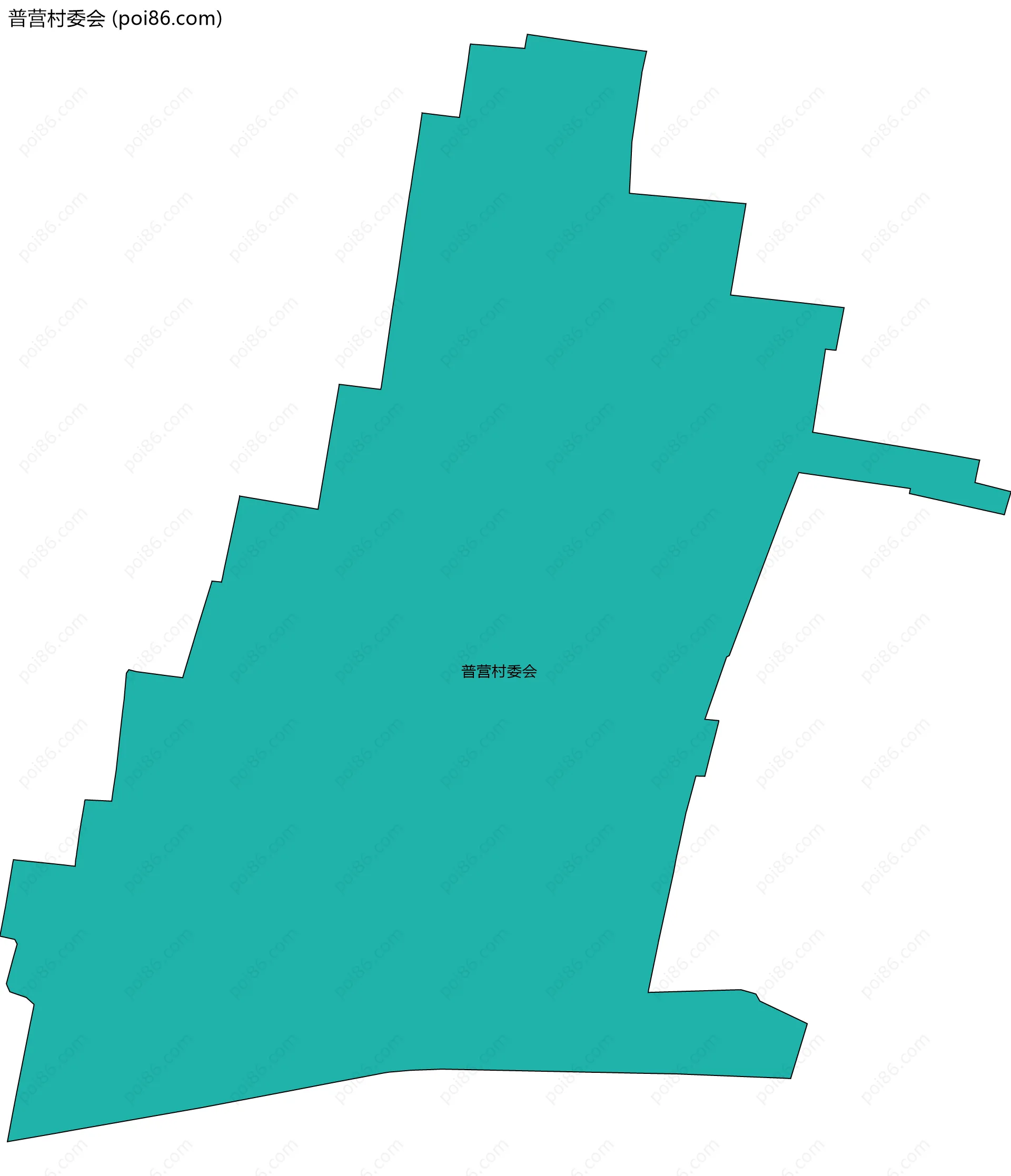 普营村委会边界地图
