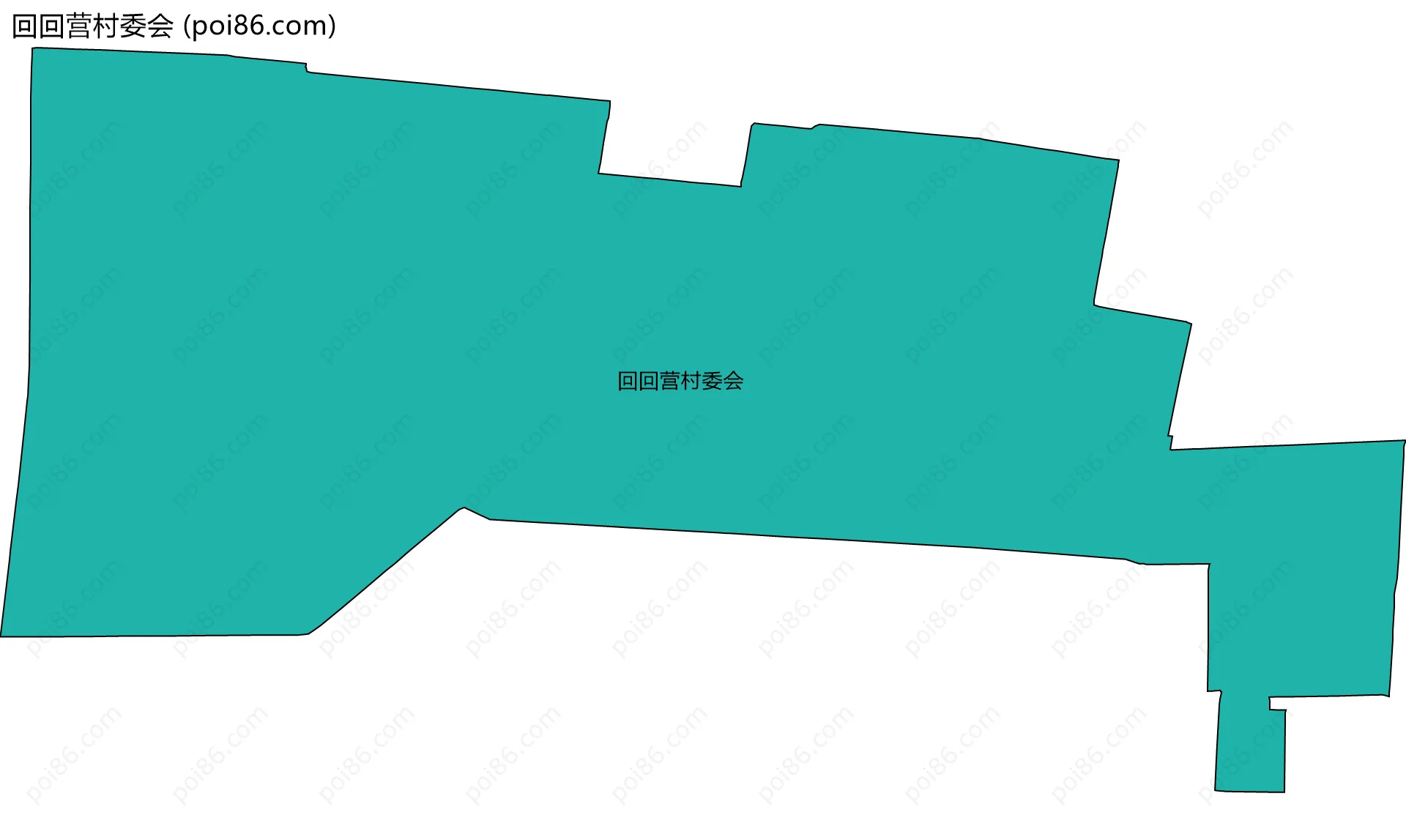 回回营村委会边界地图