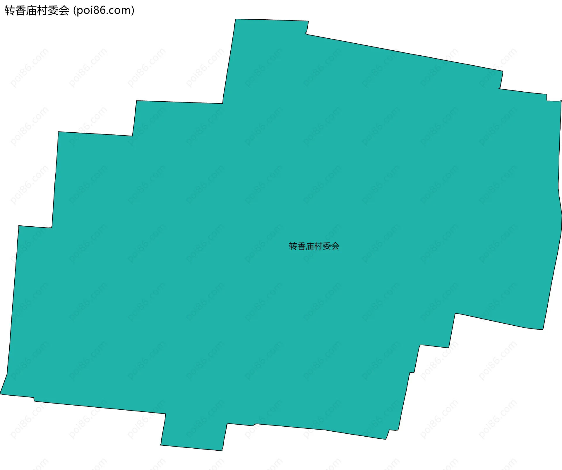 转香庙村委会边界地图
