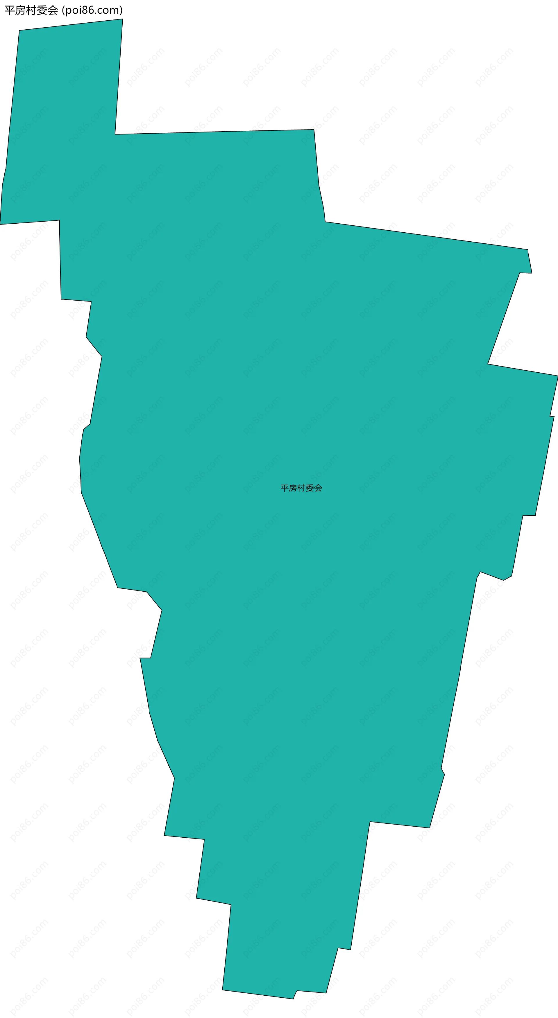 平房村委会边界地图