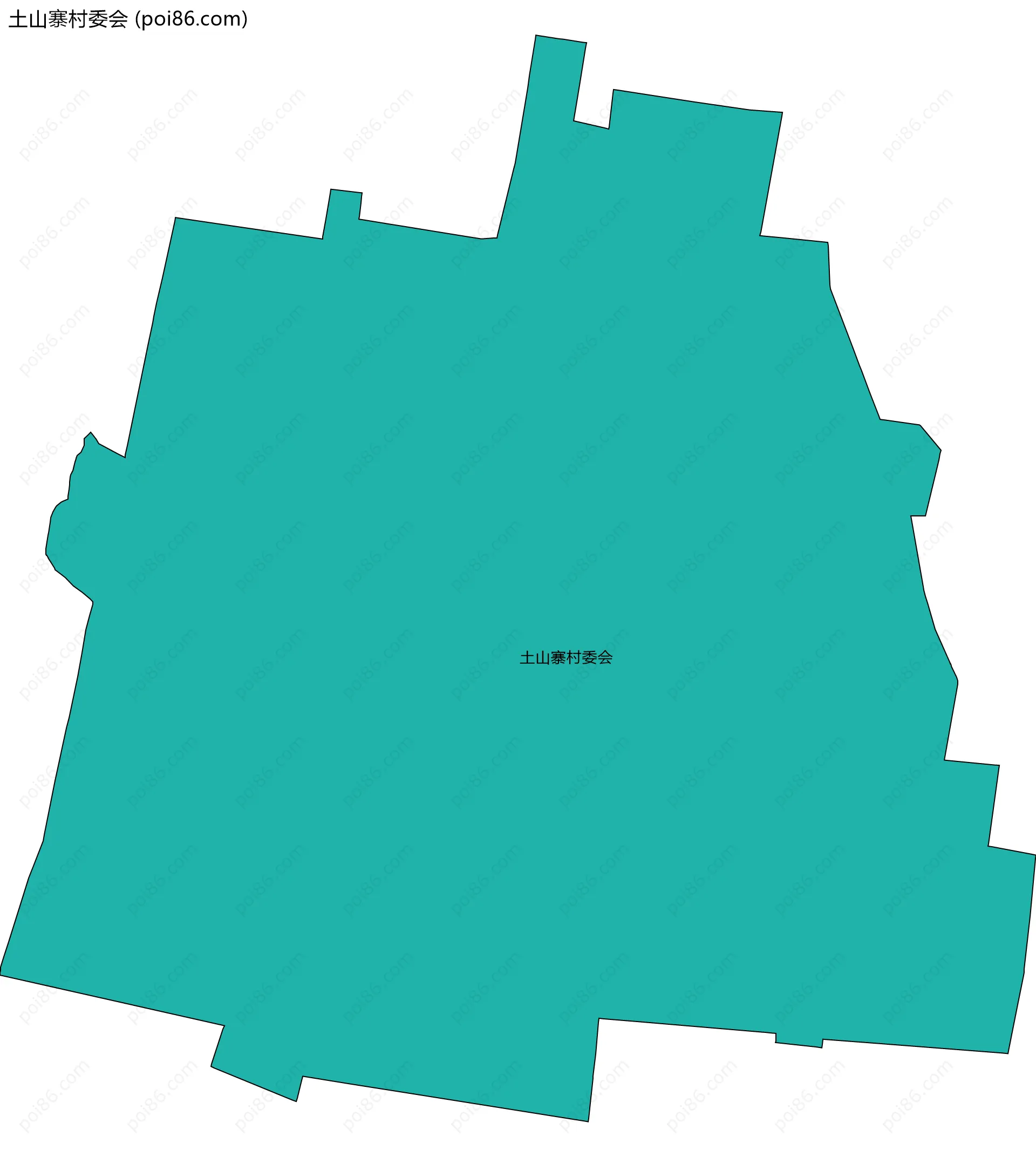 土山寨村委会边界地图