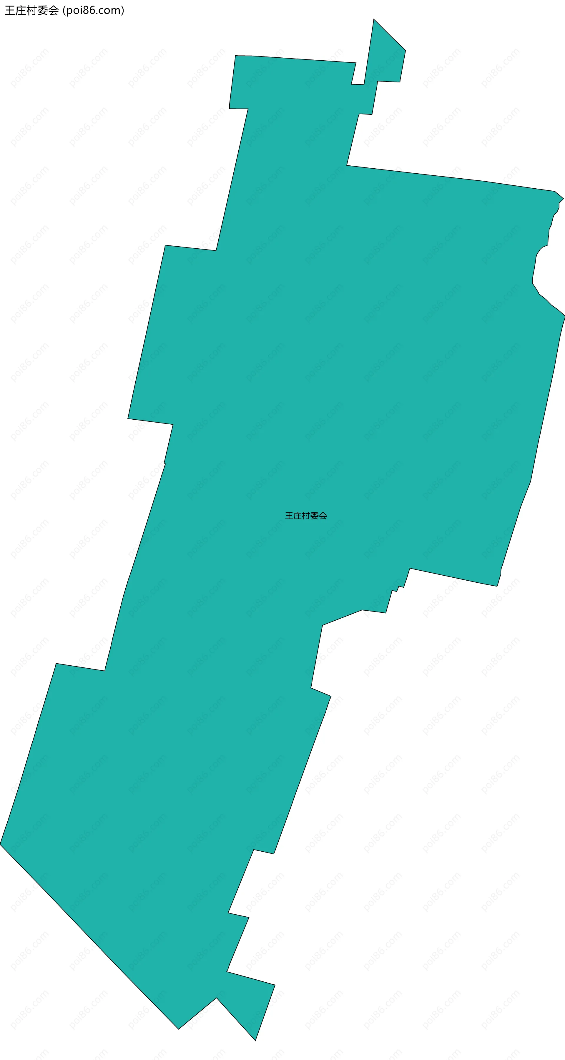 王庄村委会边界地图