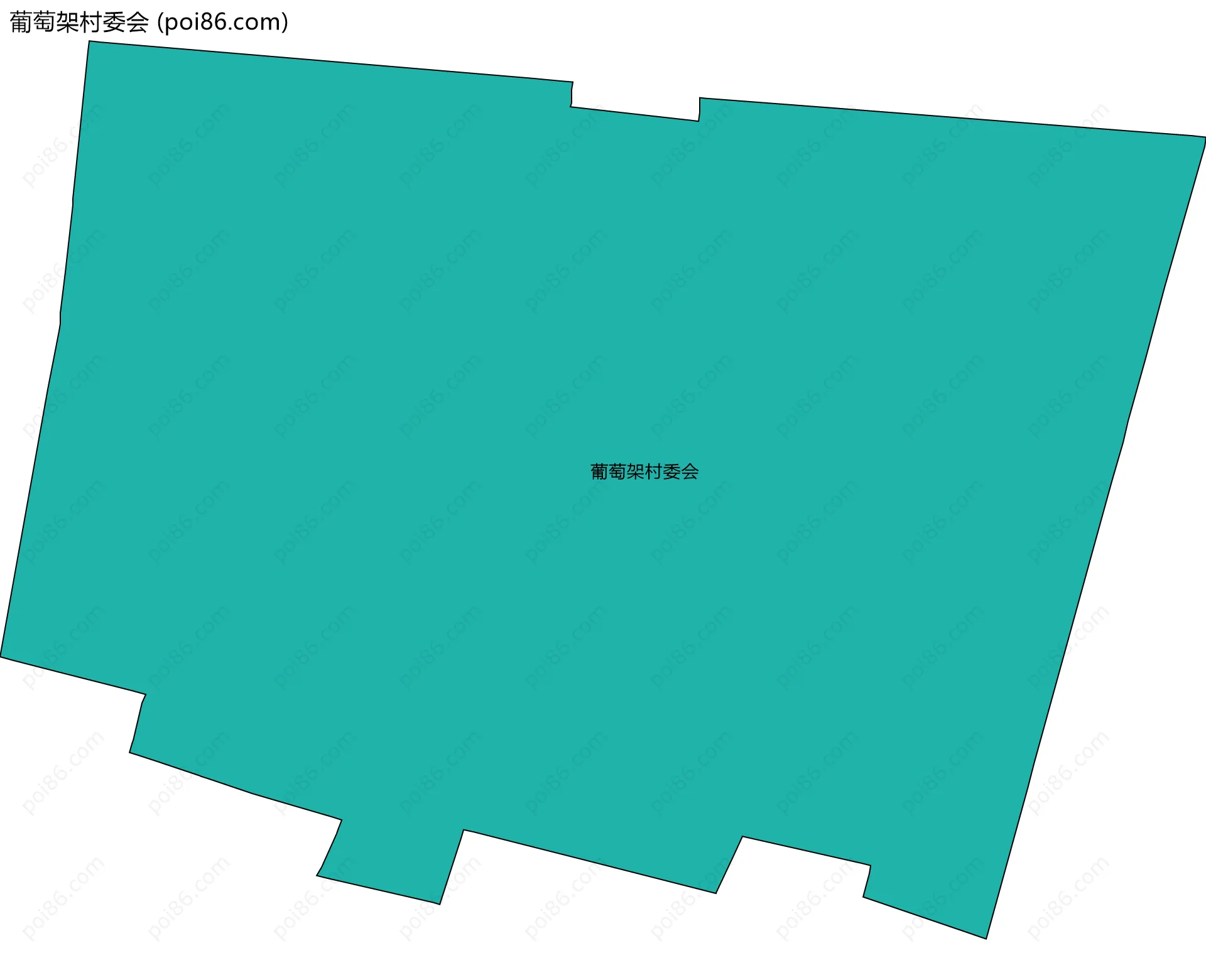 葡萄架村委会边界地图