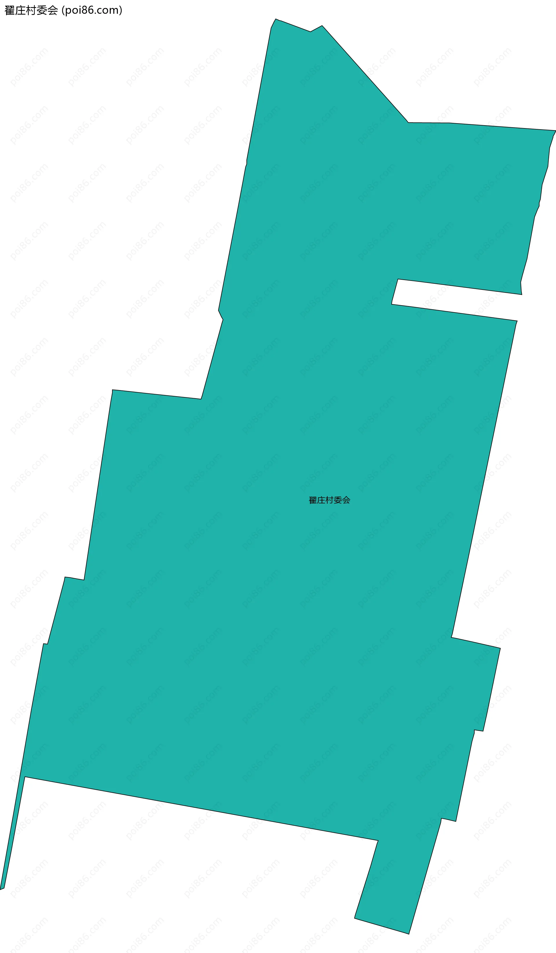 翟庄村委会边界地图