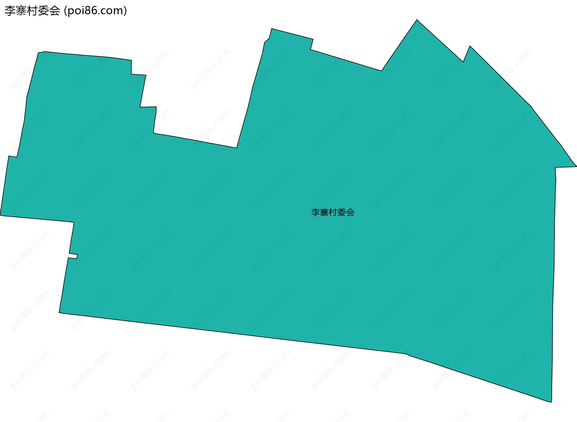 李寨村委会边界地图
