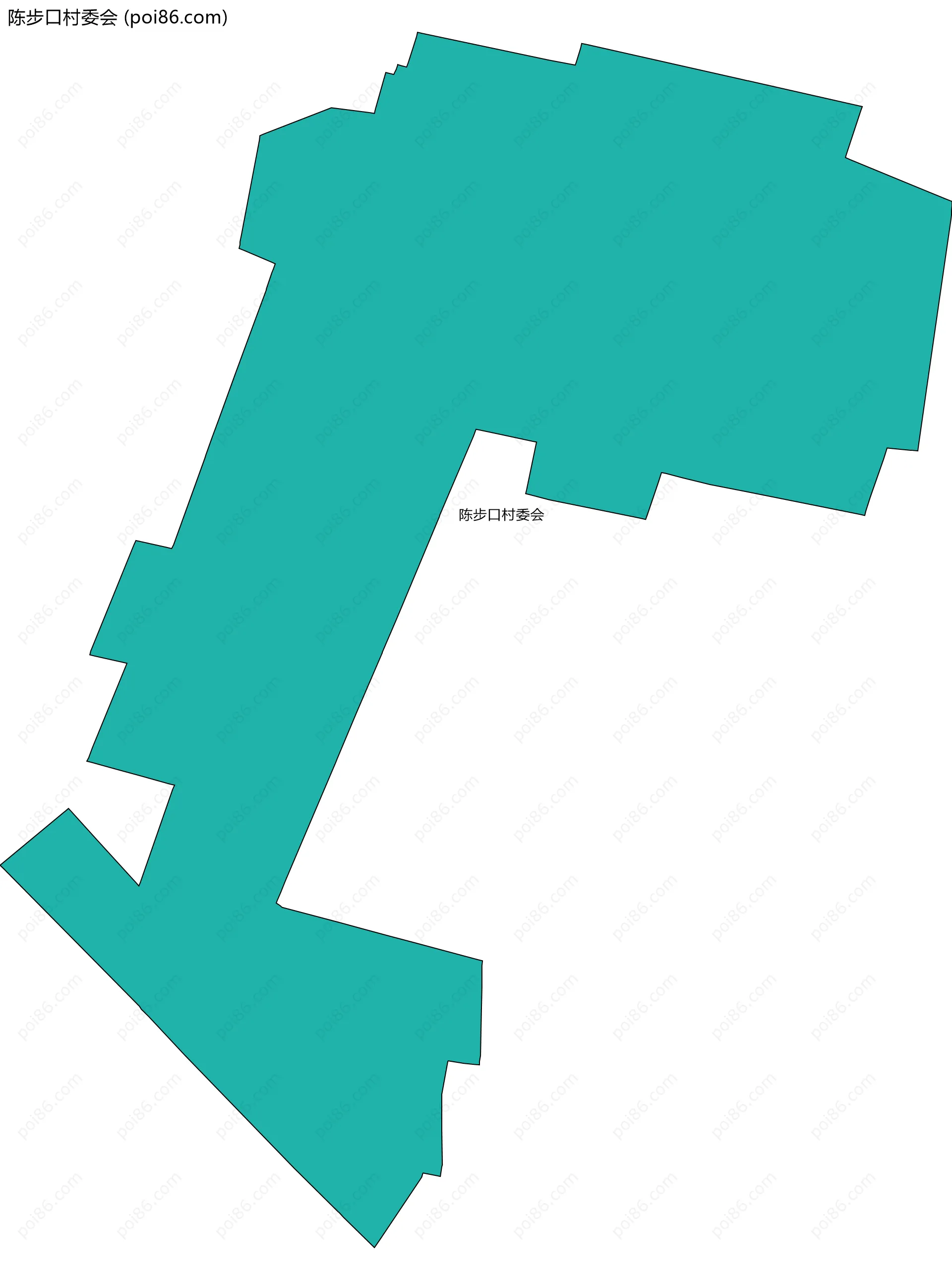陈步口村委会边界地图