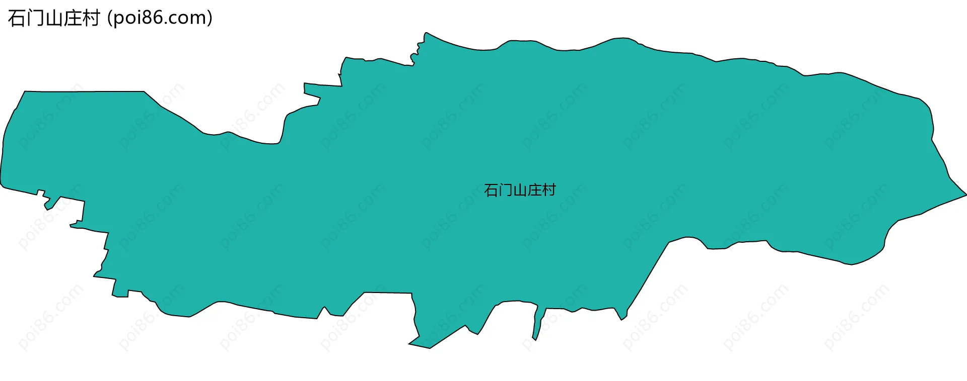 石门山庄村边界地图