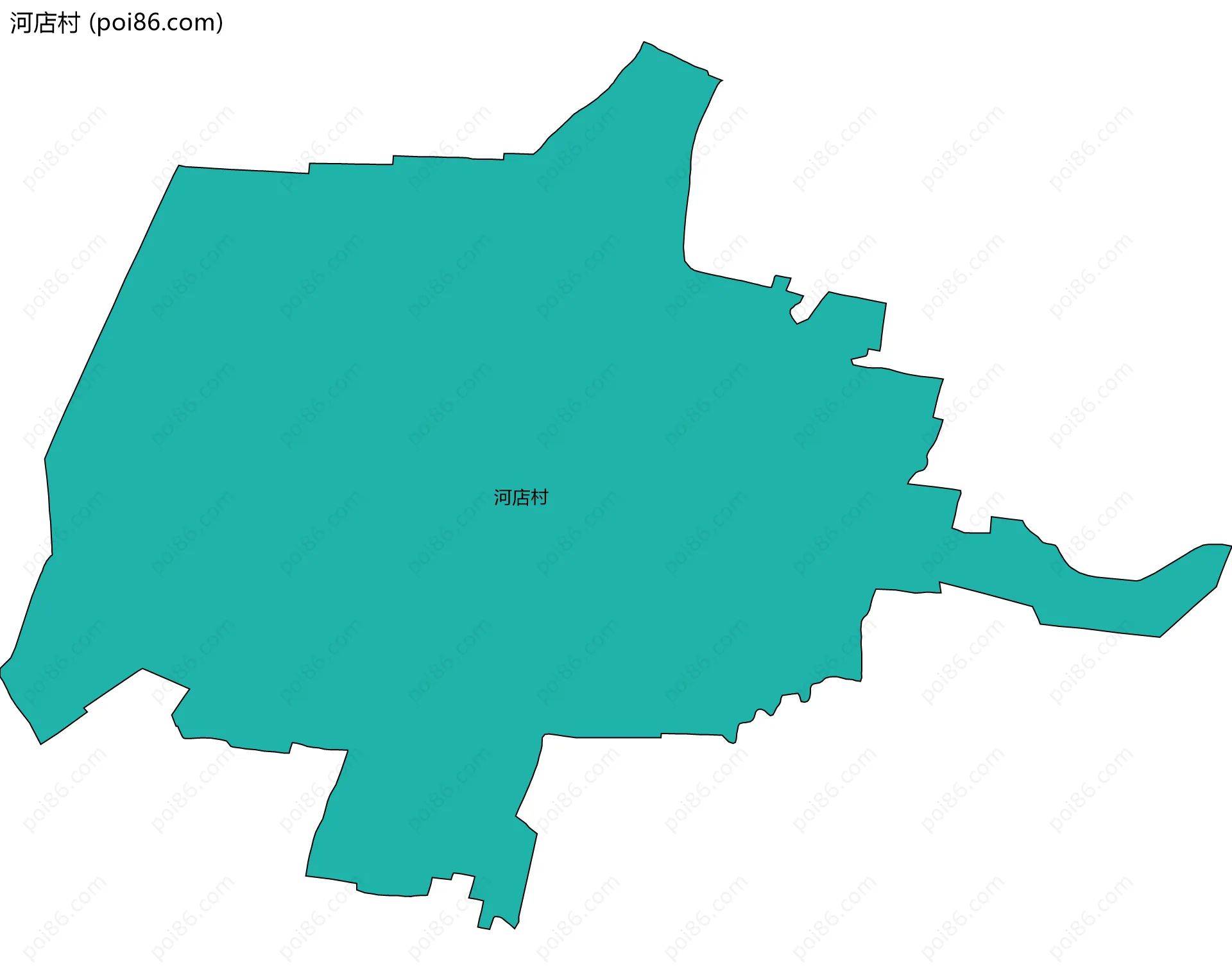 河店村边界地图