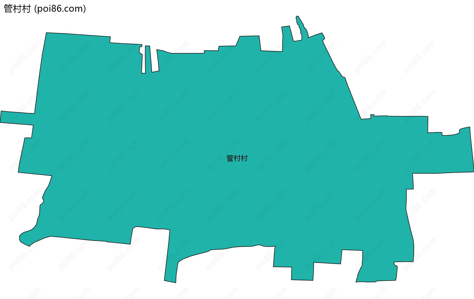 管村村边界地图