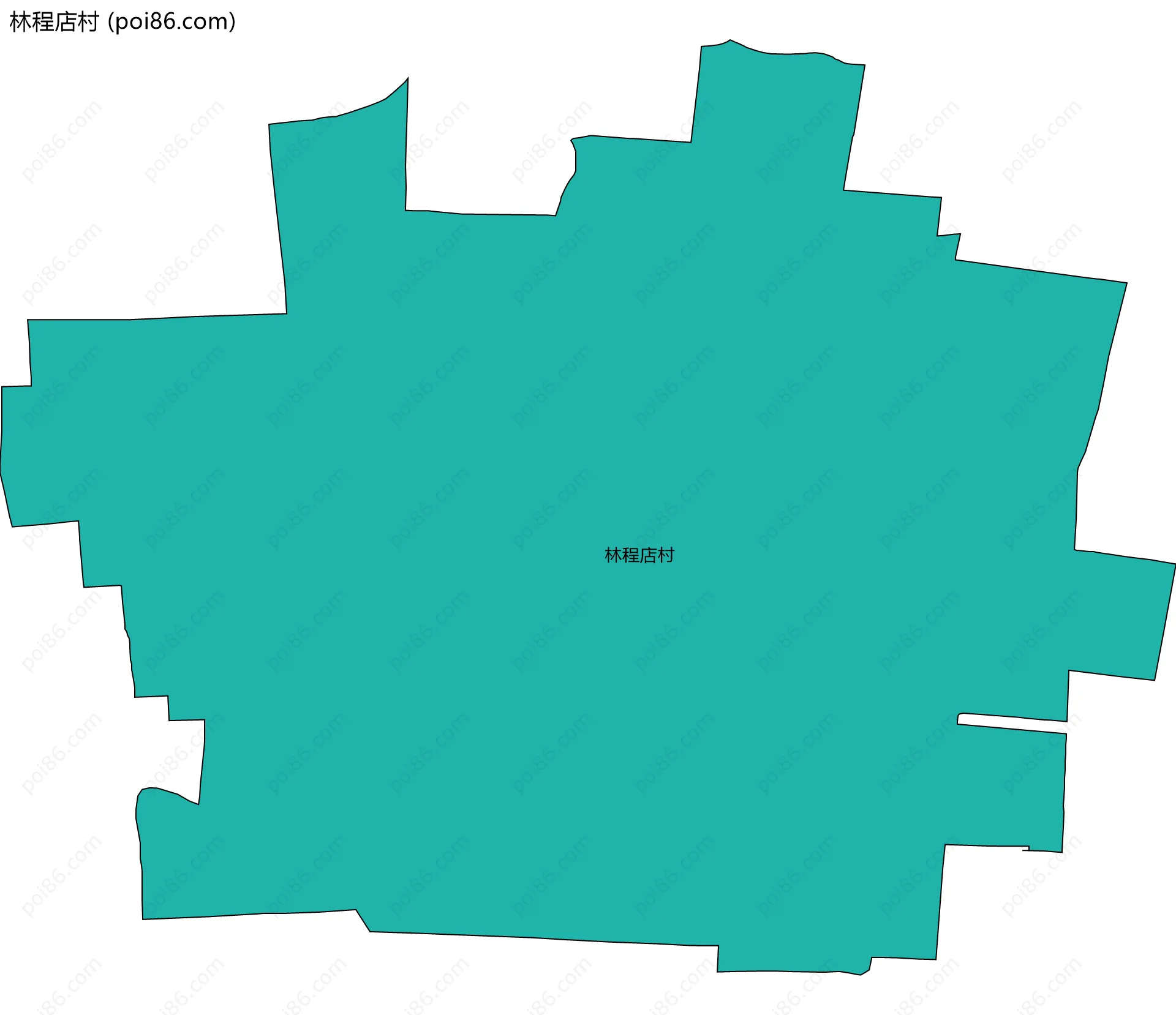 林程店村边界地图