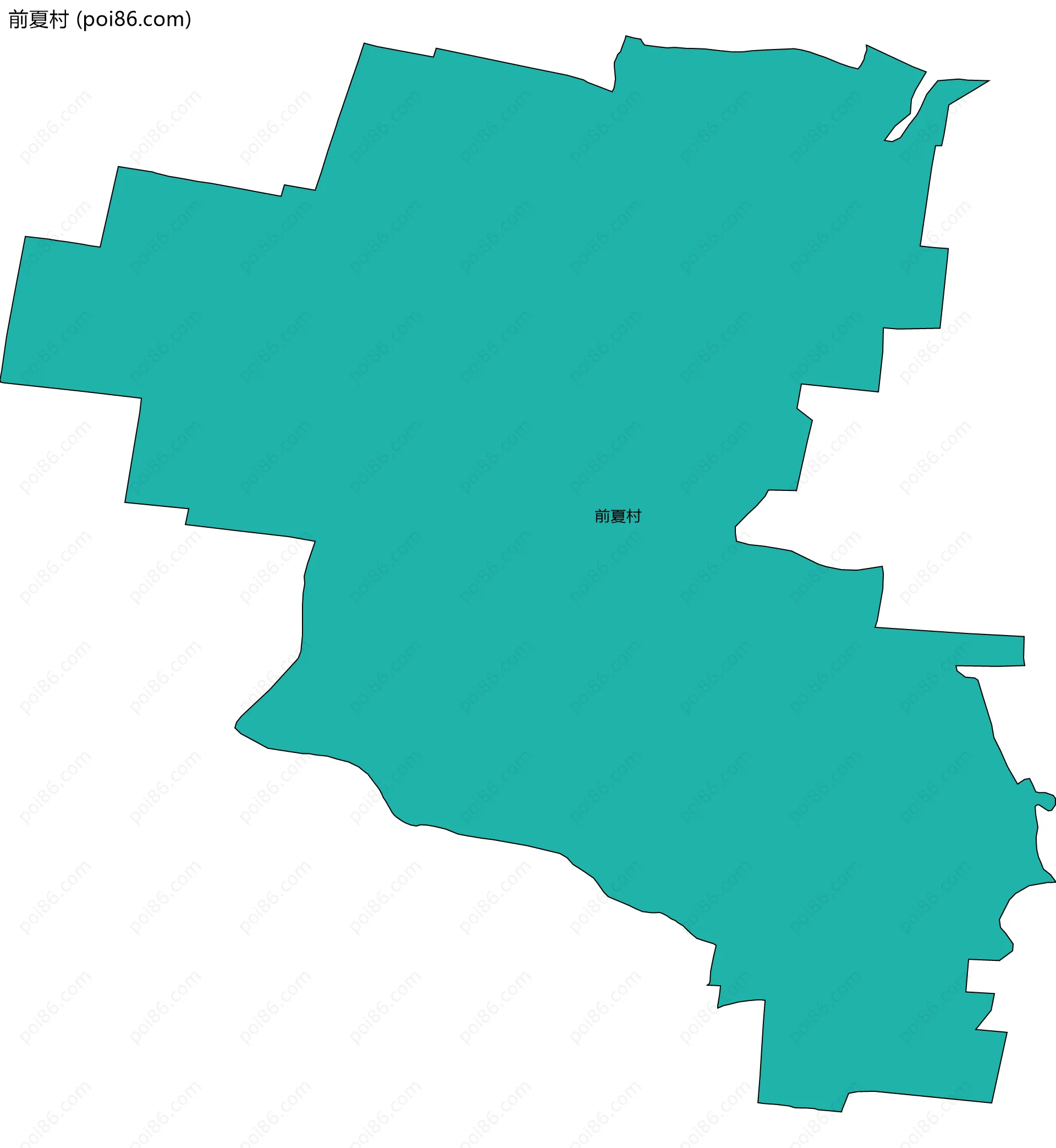 前夏村边界地图