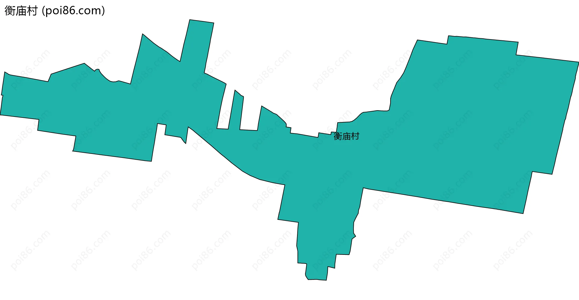 衡庙村边界地图