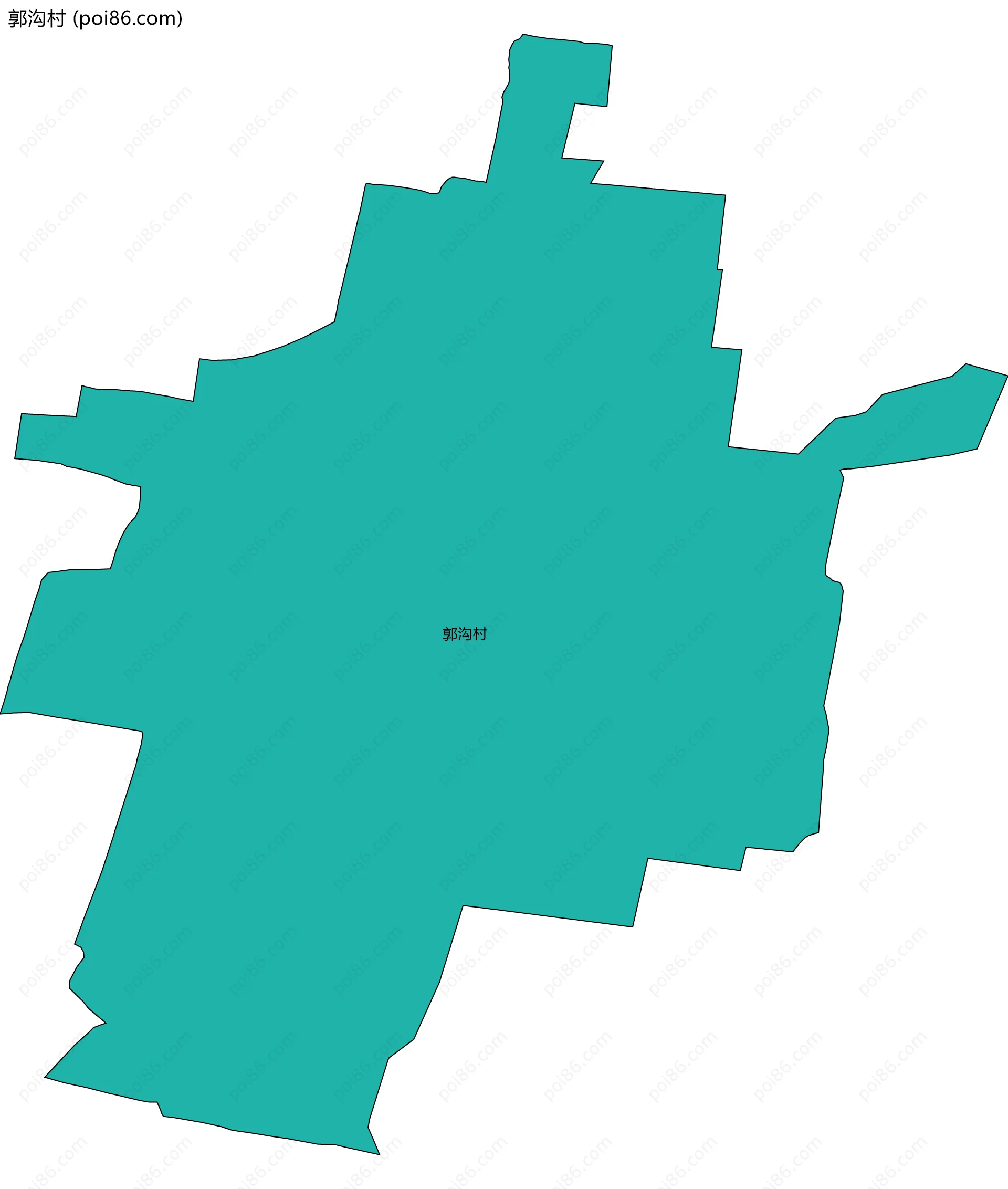 郭沟村边界地图