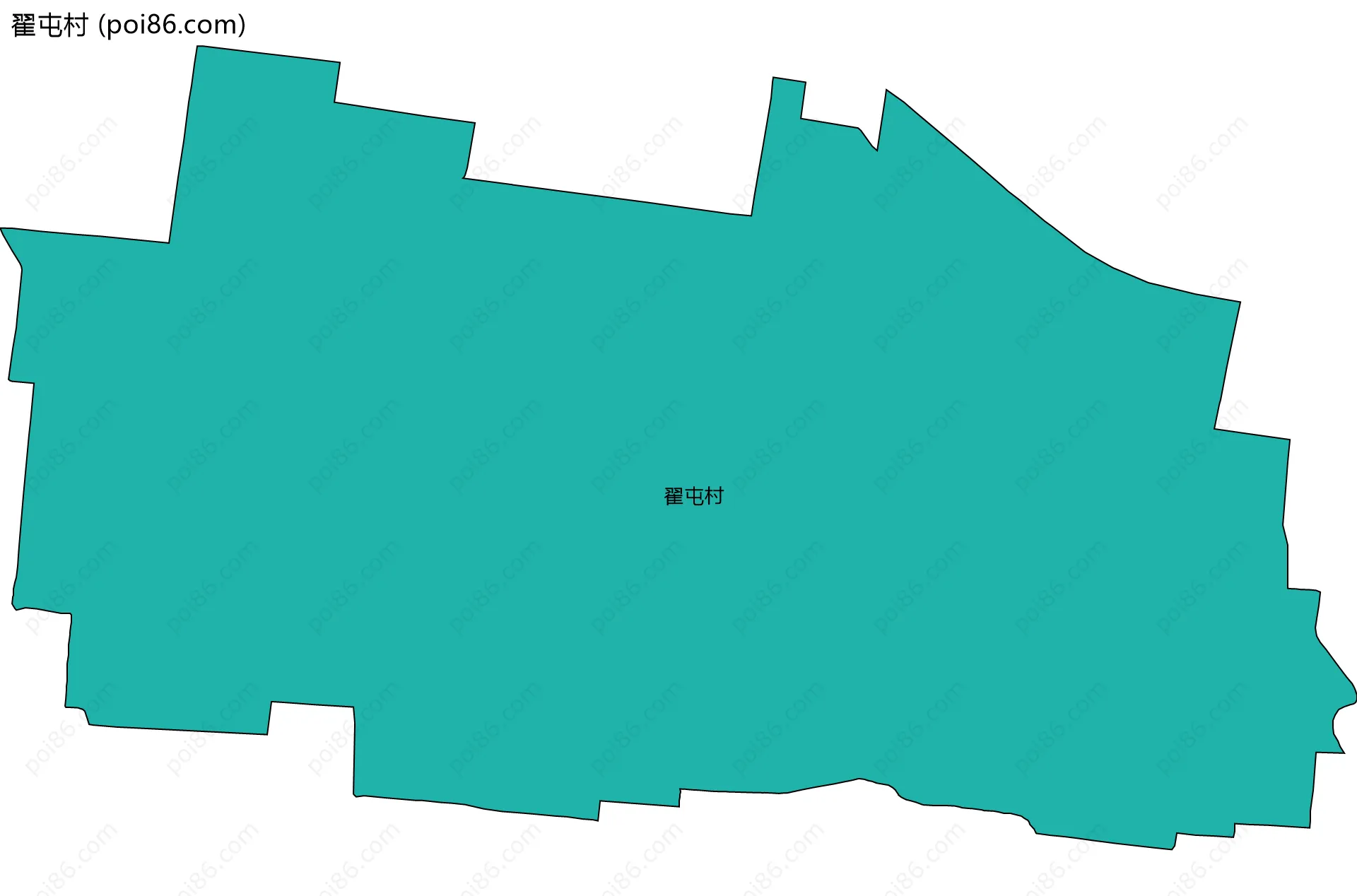 翟屯村边界地图