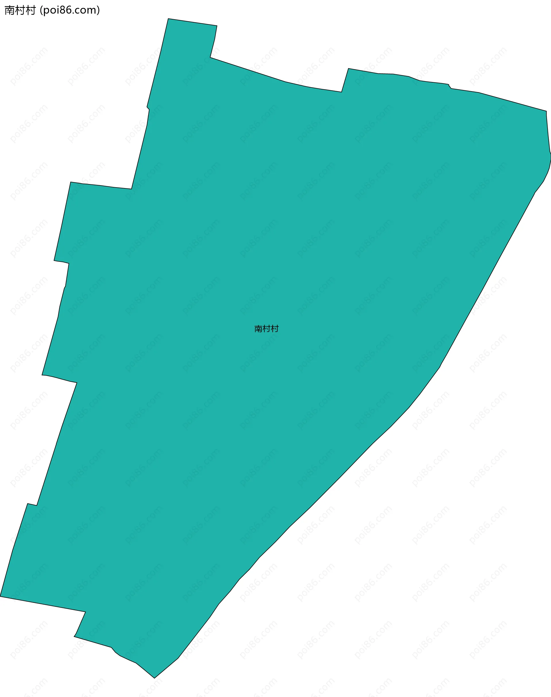 南村村边界地图