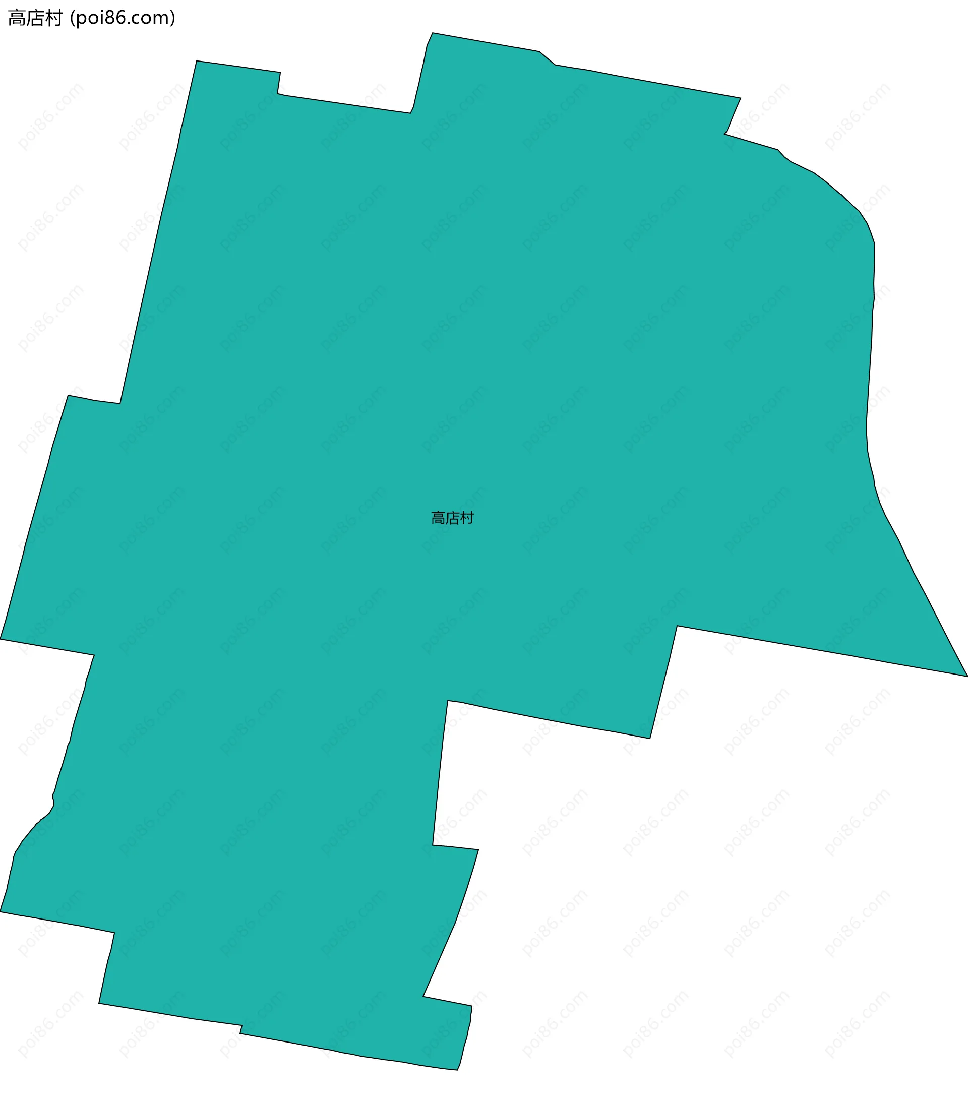 高店村边界地图