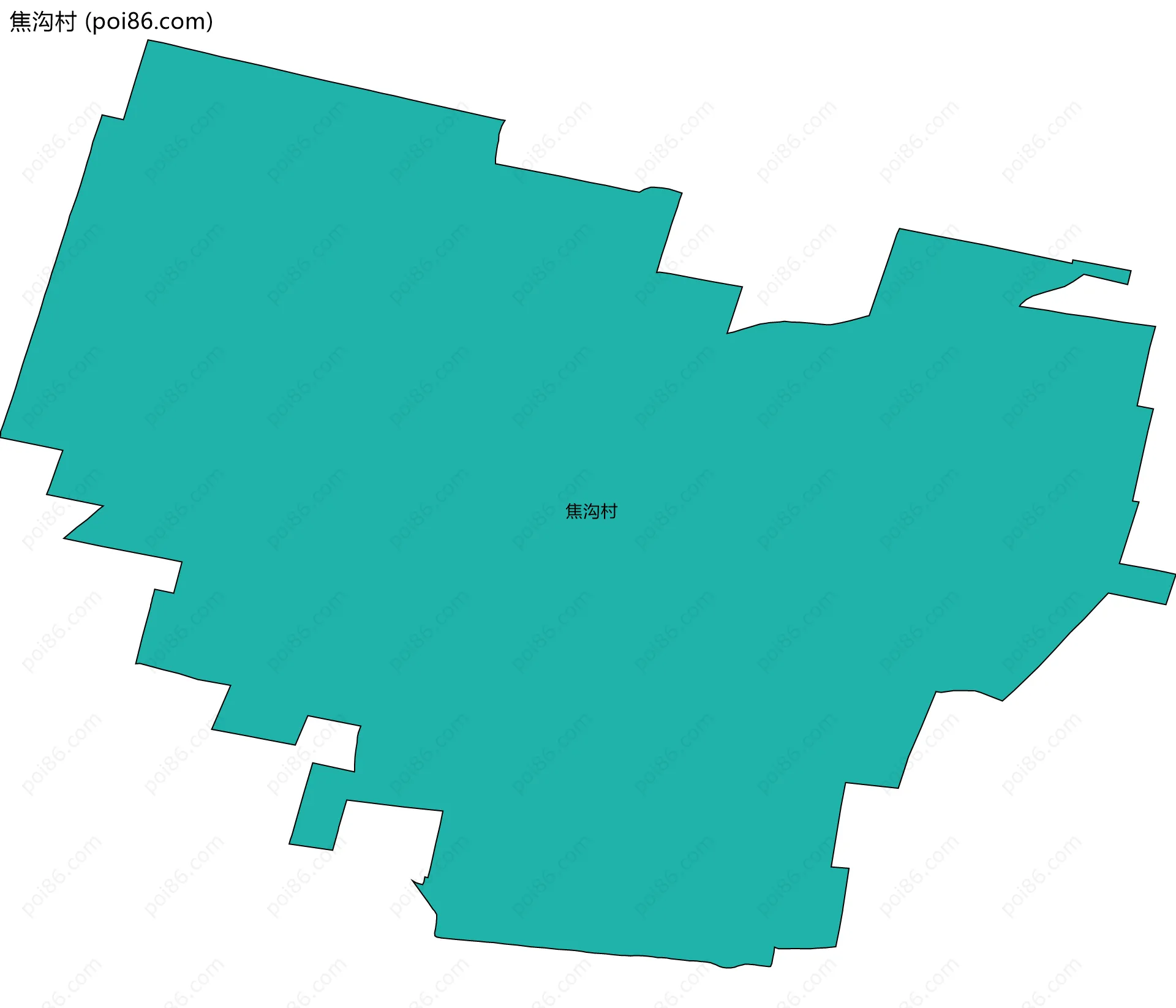 焦沟村边界地图
