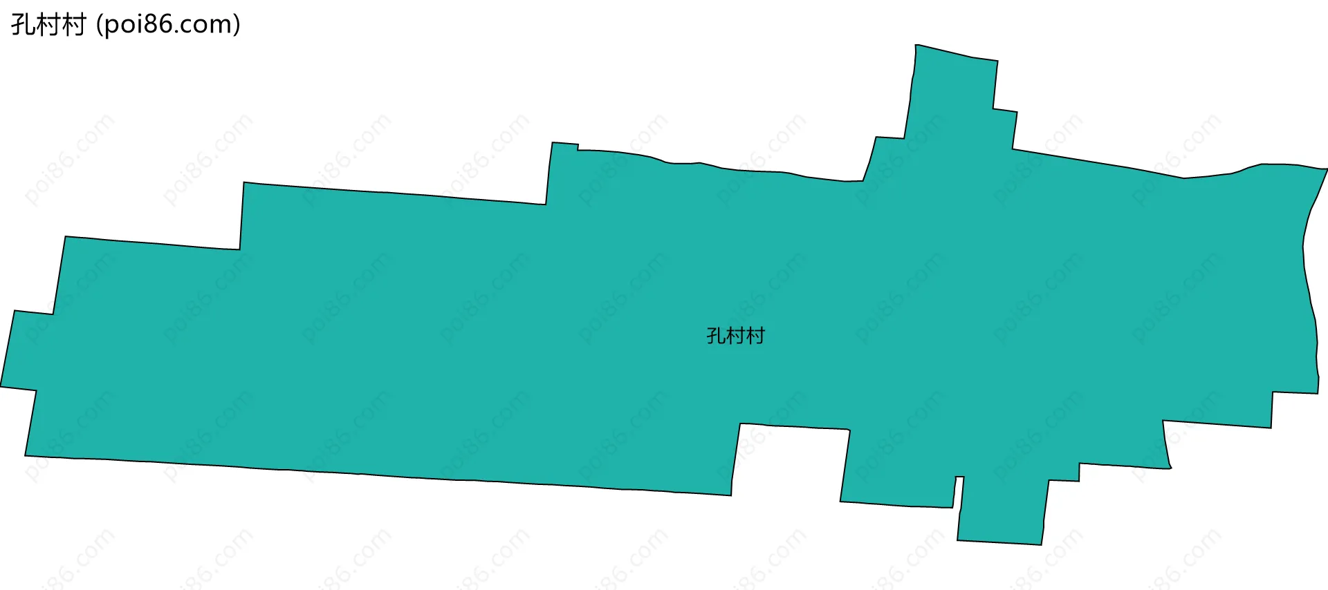 孔村村边界地图