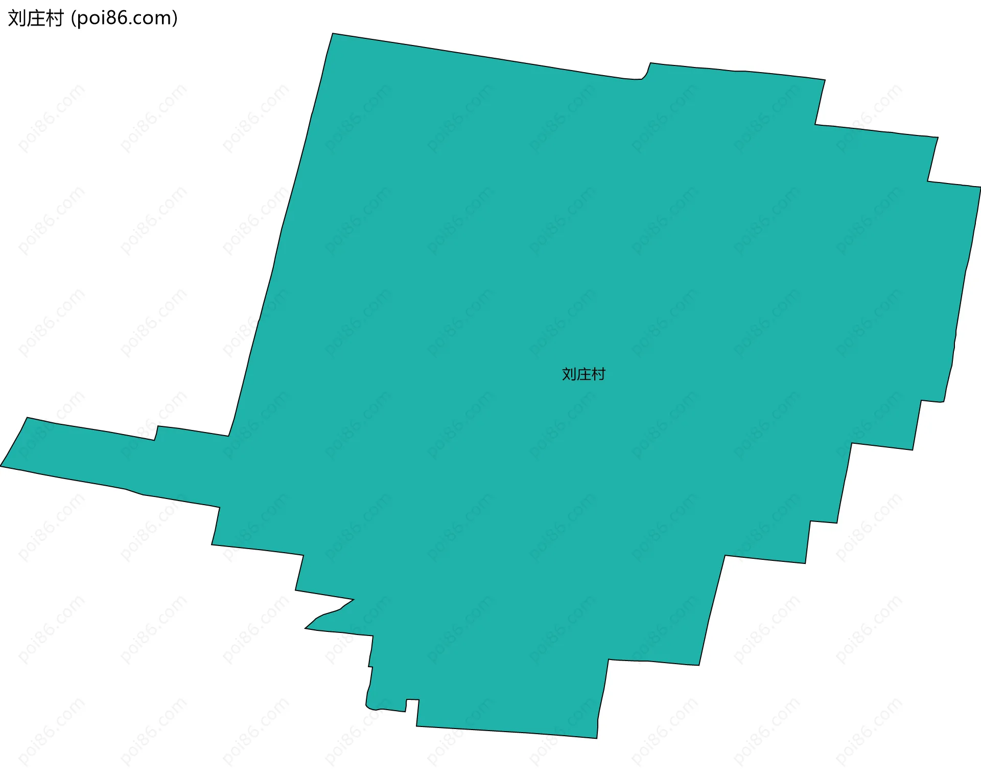 刘庄村边界地图