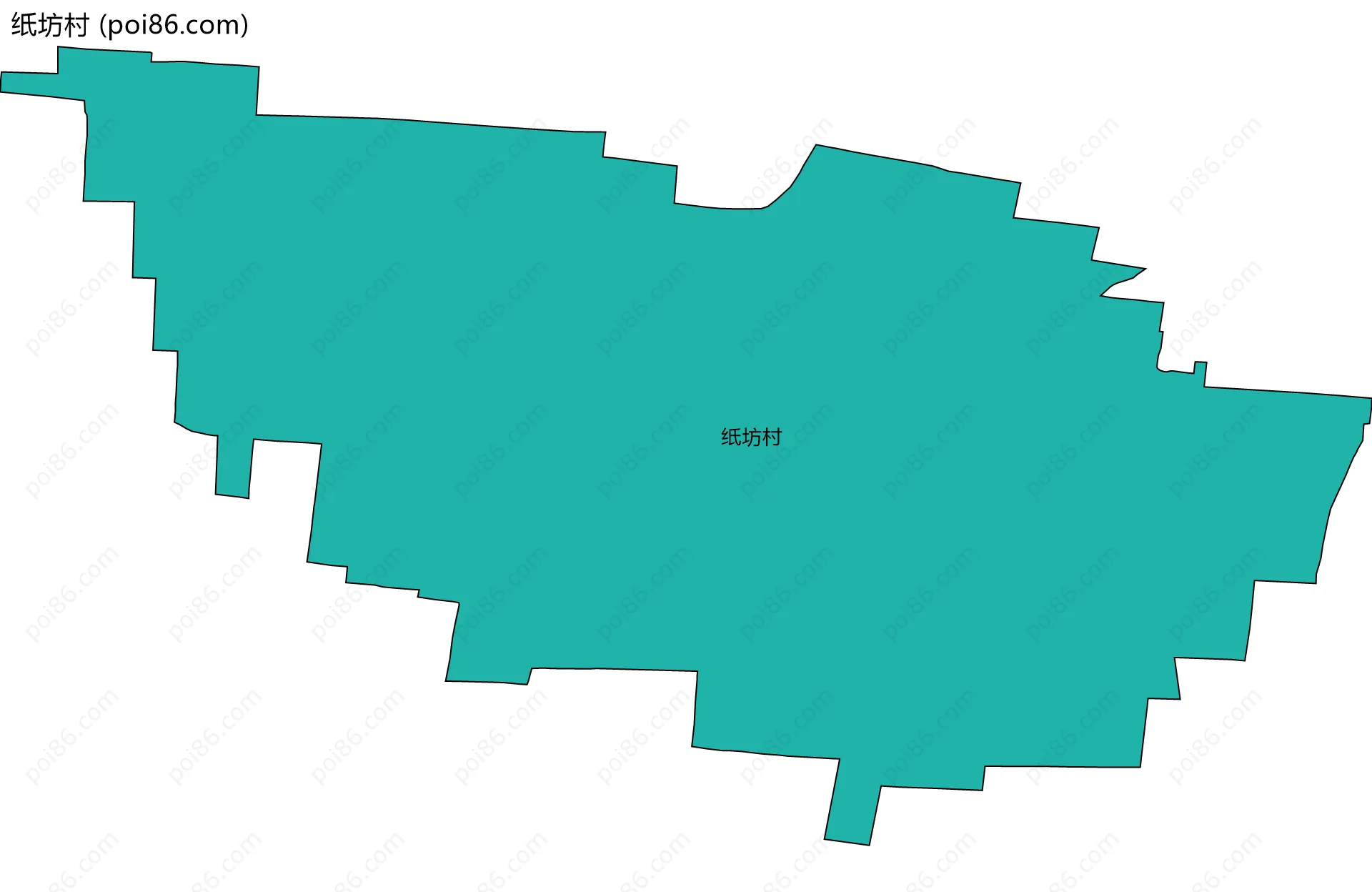 纸坊村边界地图