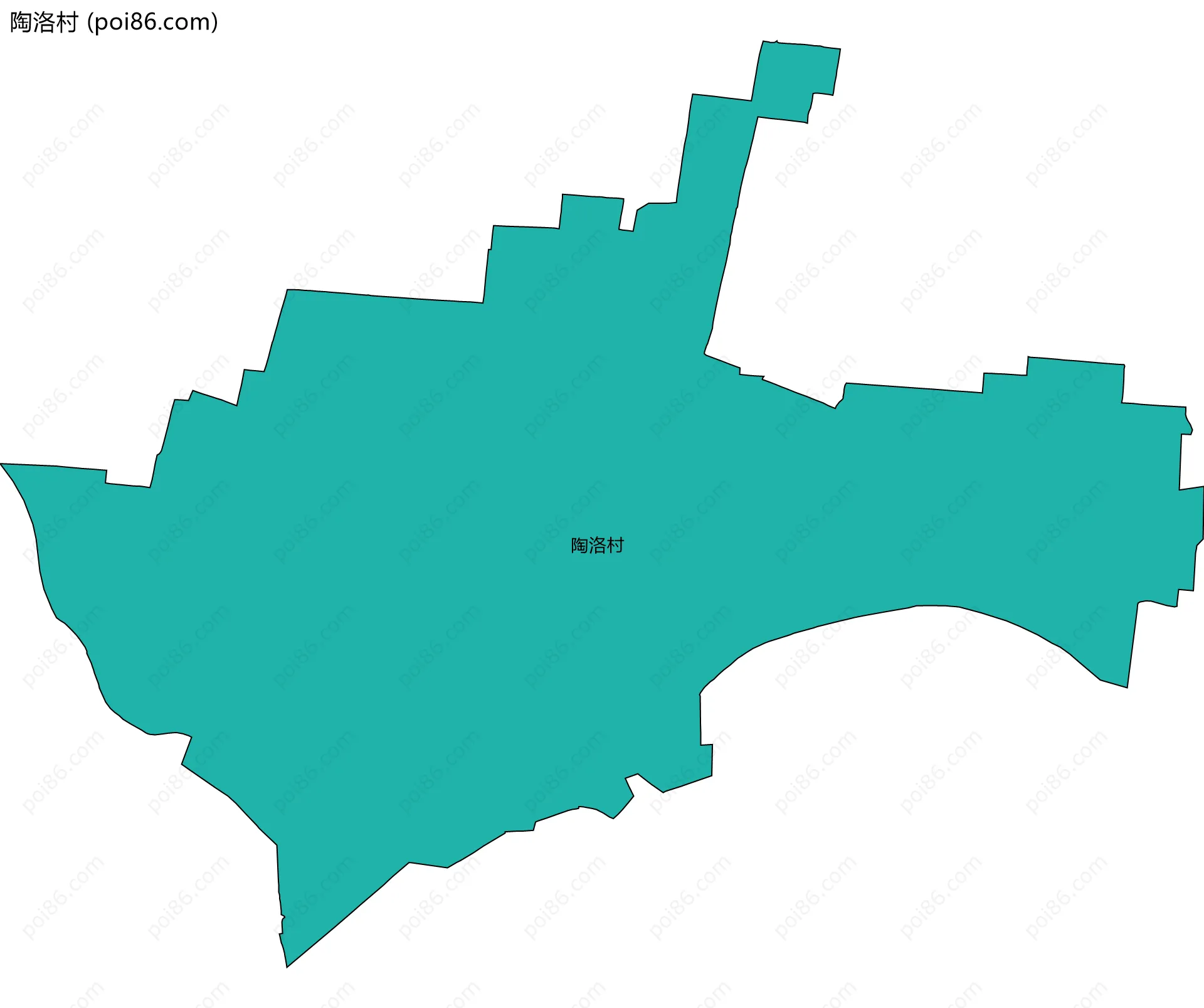 陶洛村边界地图