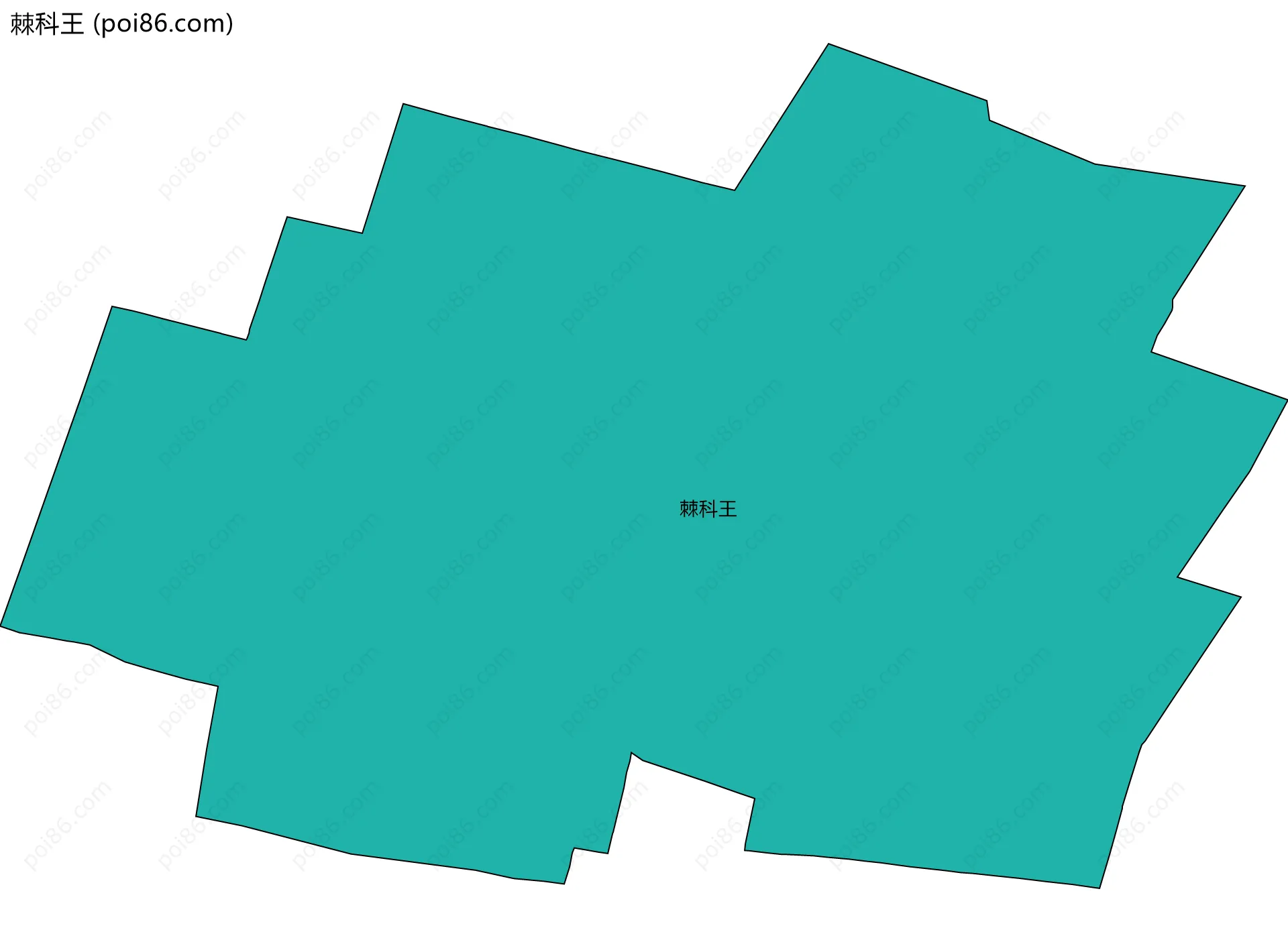 棘科王边界地图