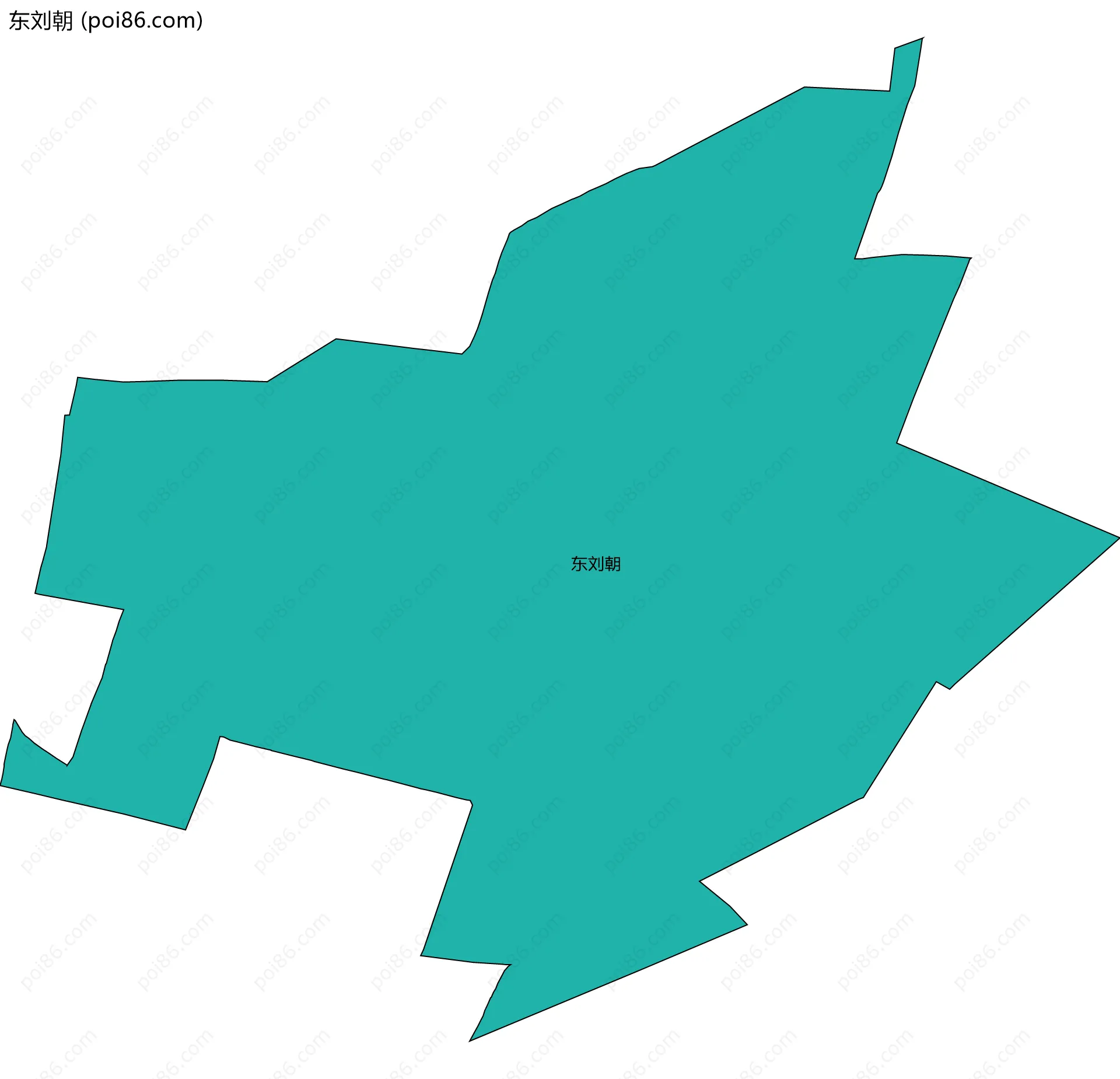 东刘朝边界地图