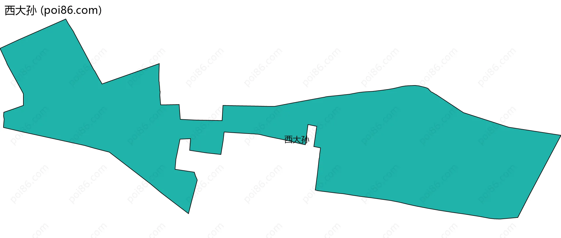 西大孙边界地图