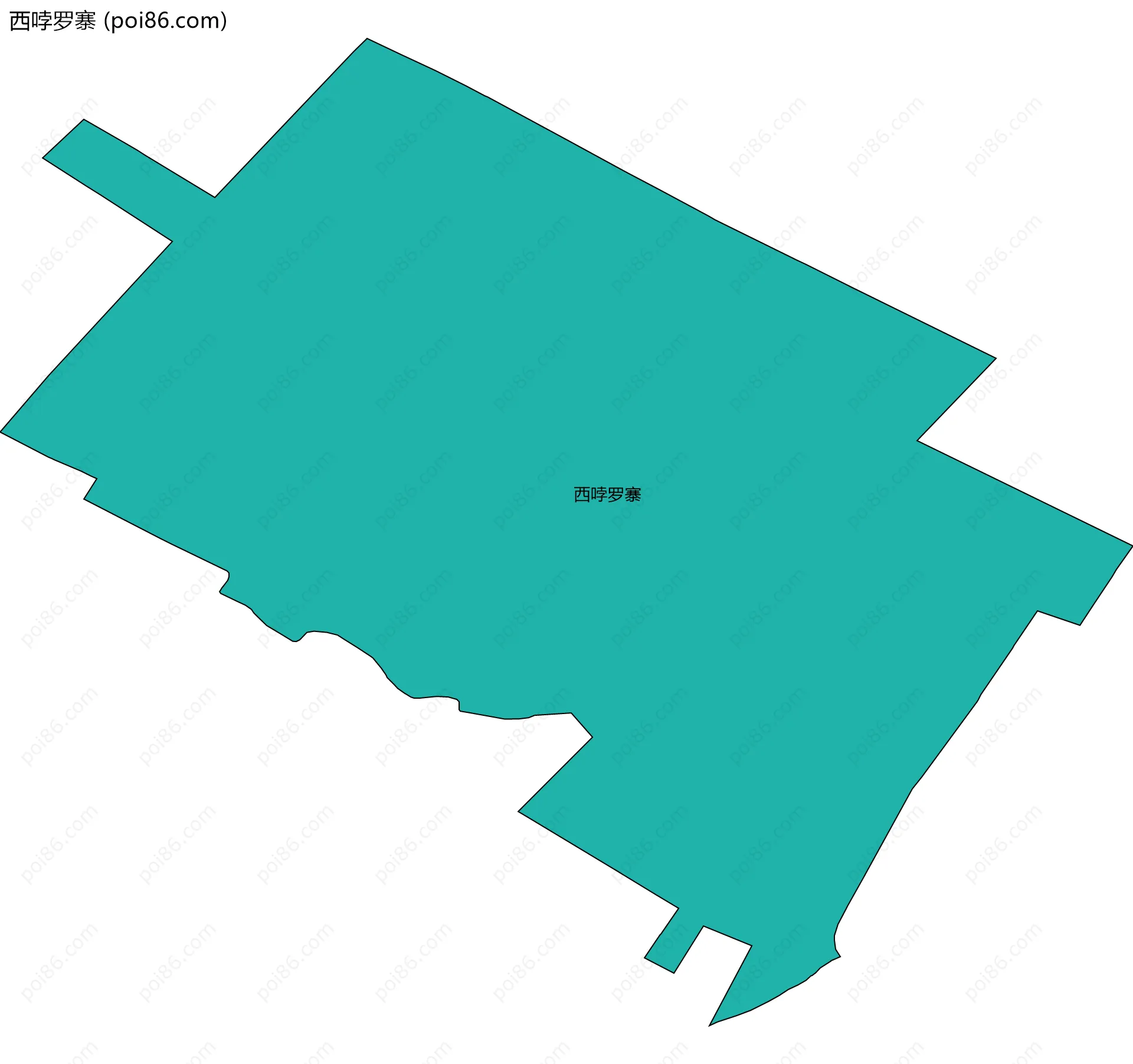 西哱罗寨边界地图