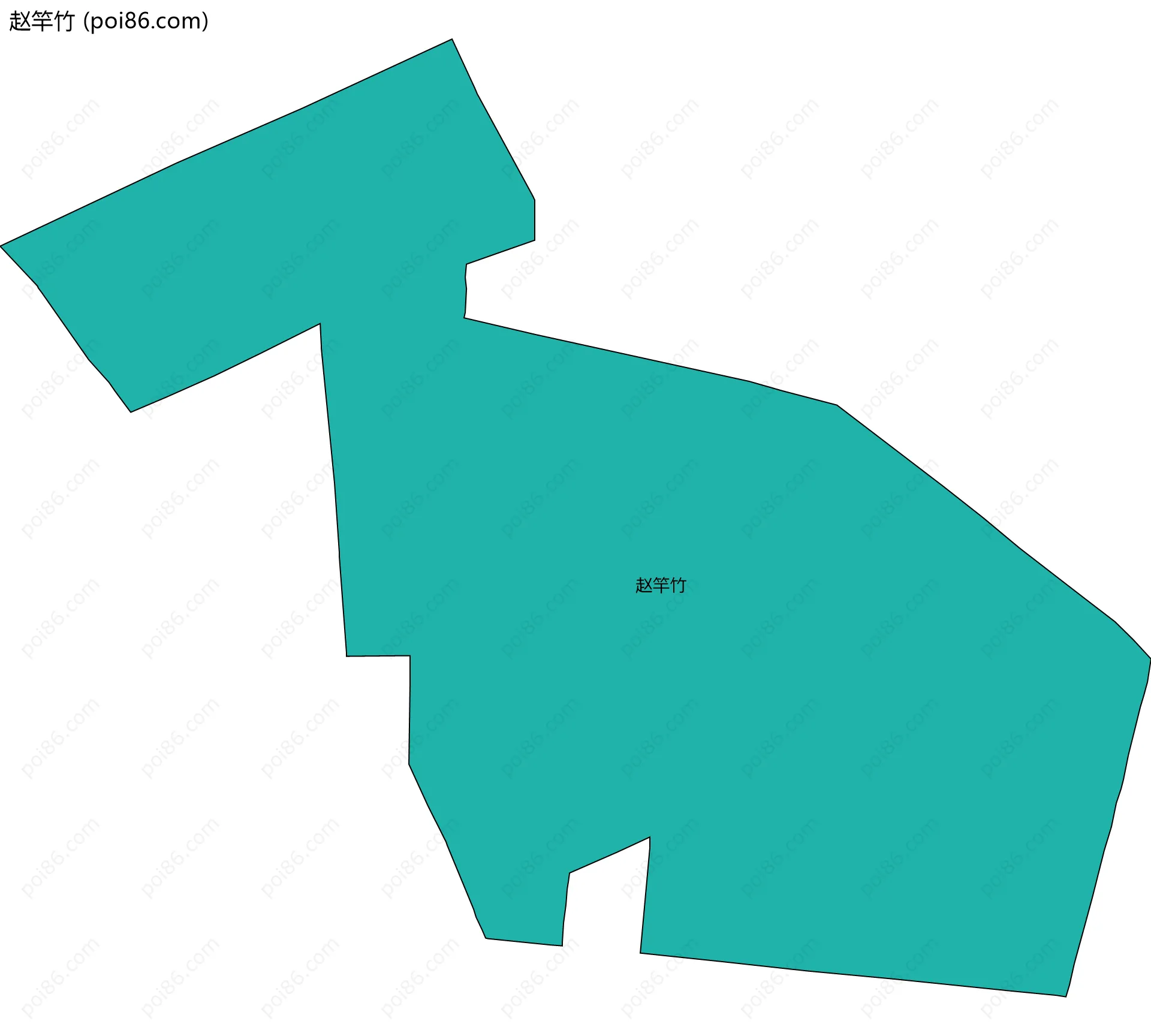 赵竿竹边界地图