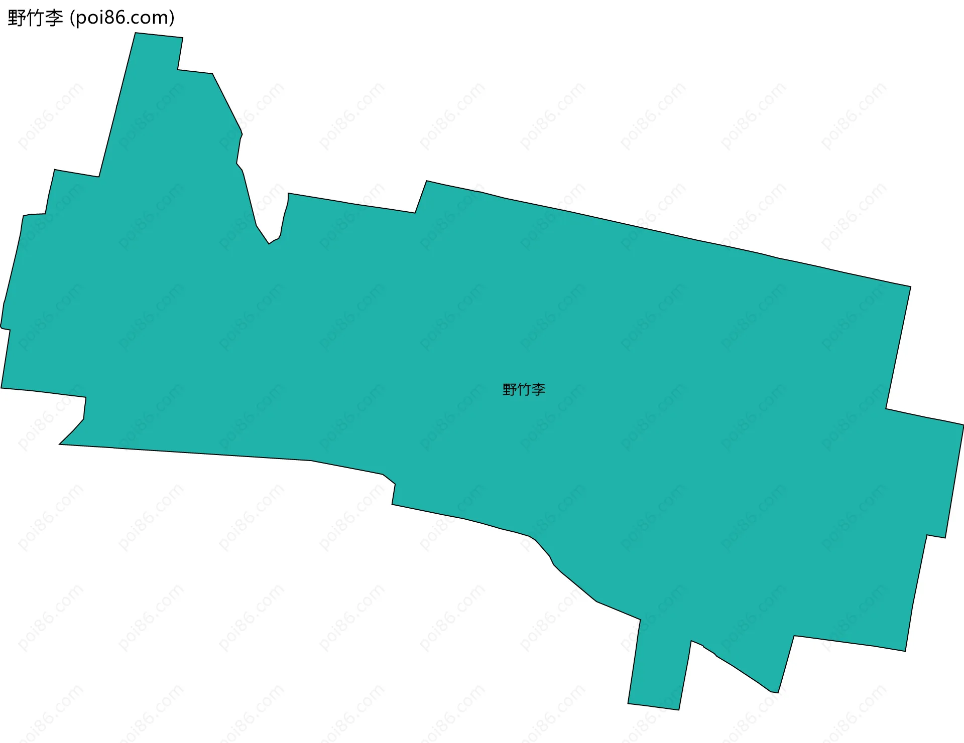 野竹李边界地图