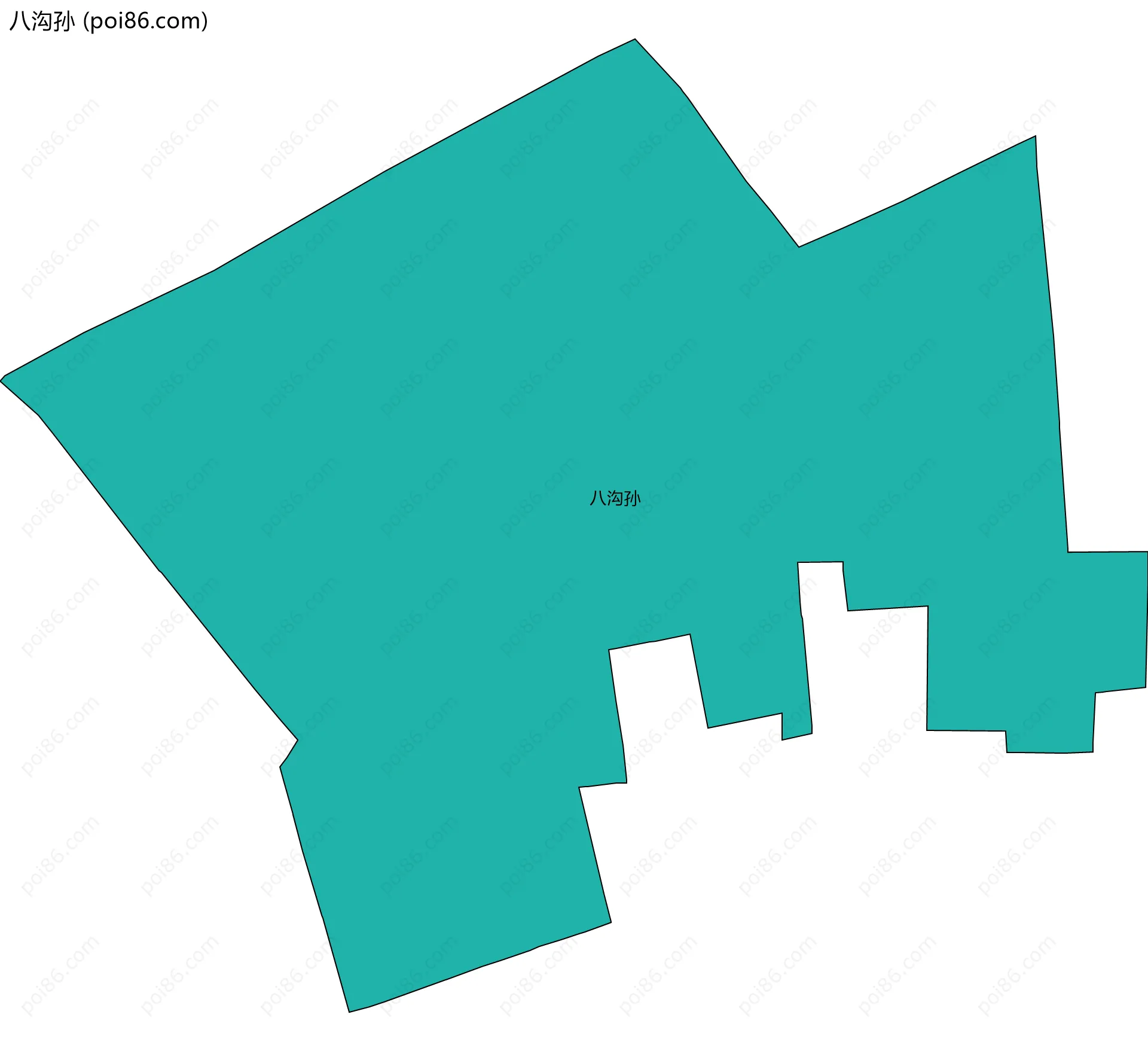 八沟孙边界地图