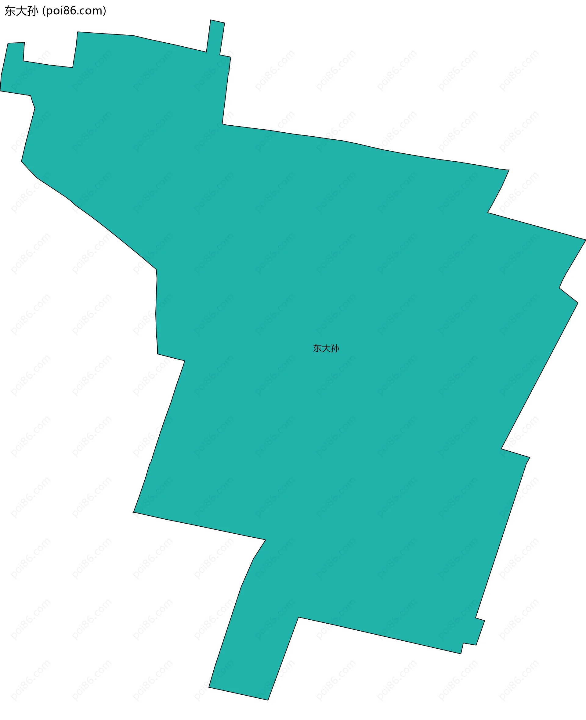 东大孙边界地图