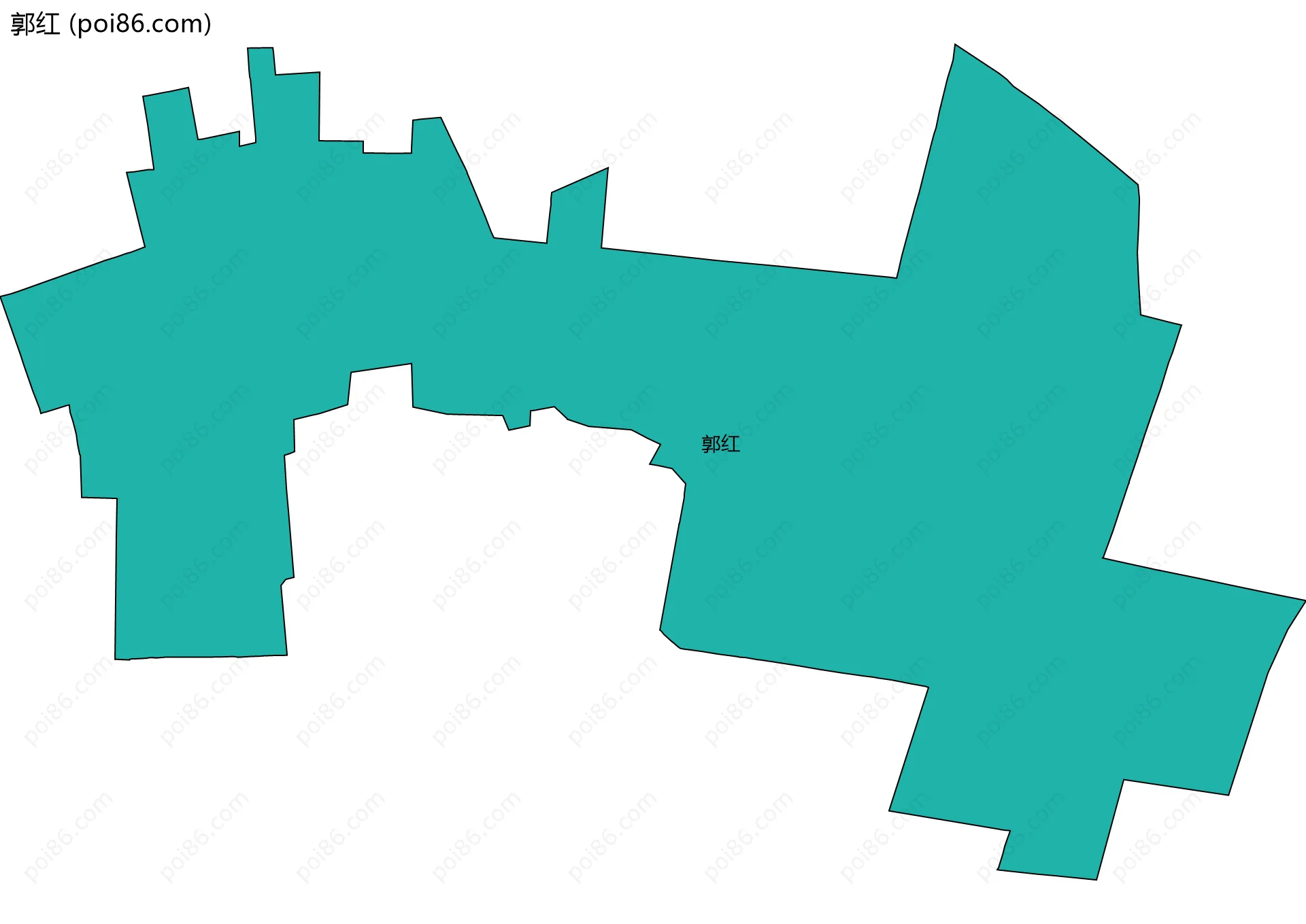 郭红边界地图