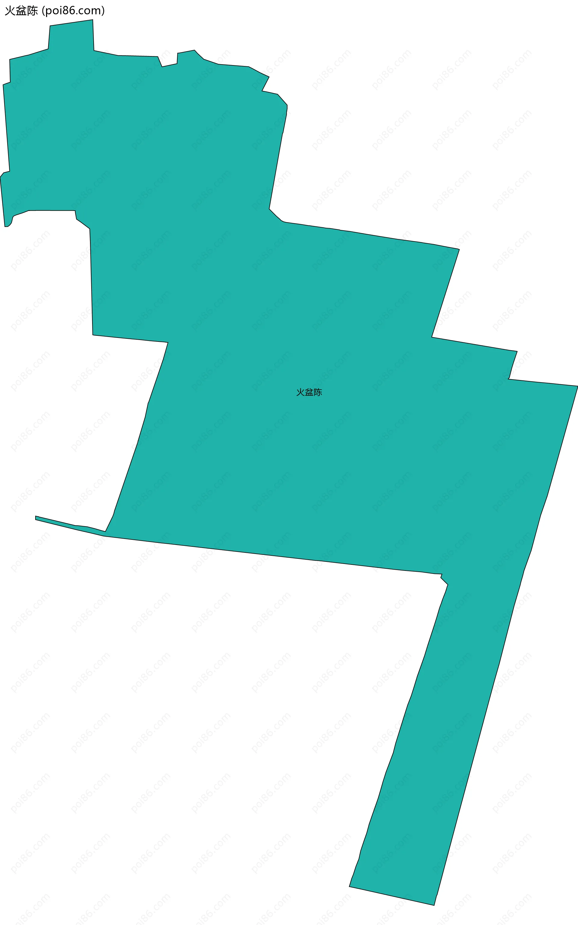 火盆陈边界地图