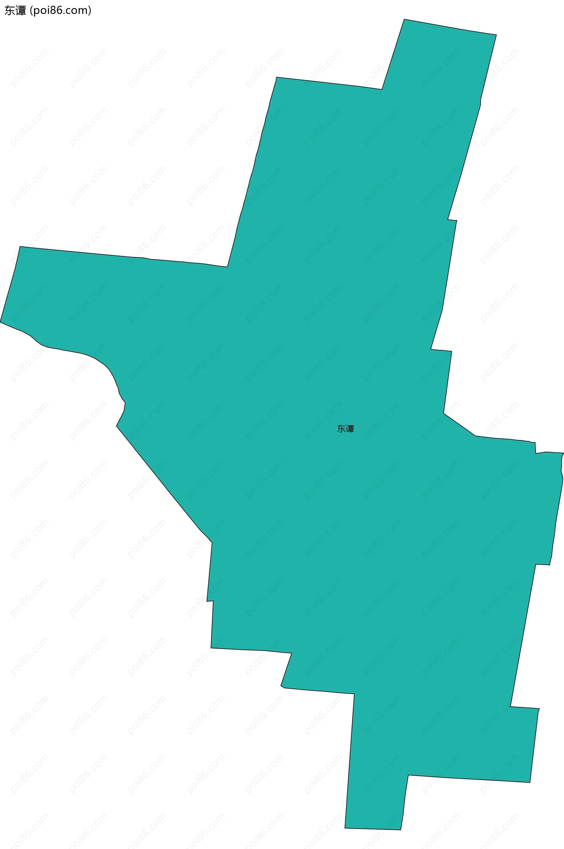 东谭边界地图