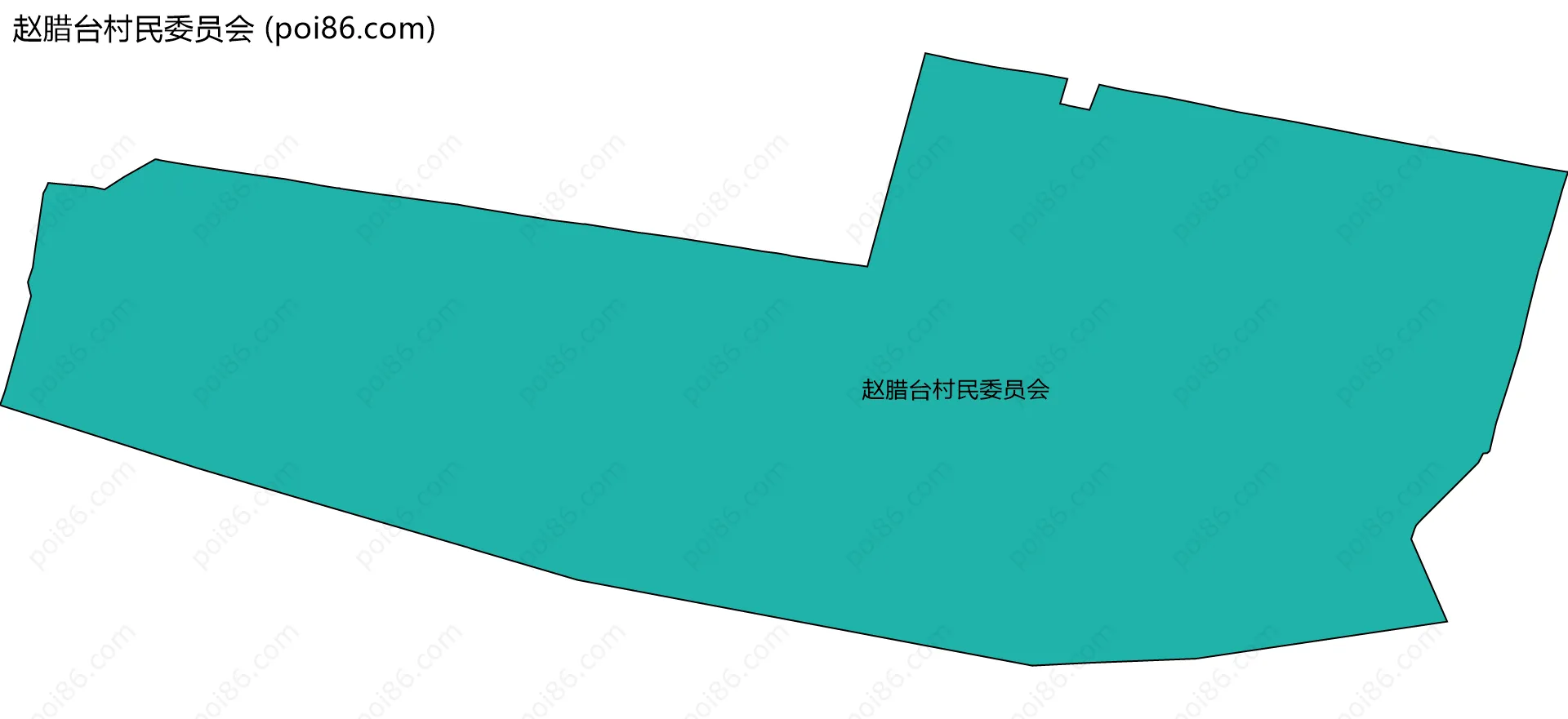 赵腊台村民委员会边界地图