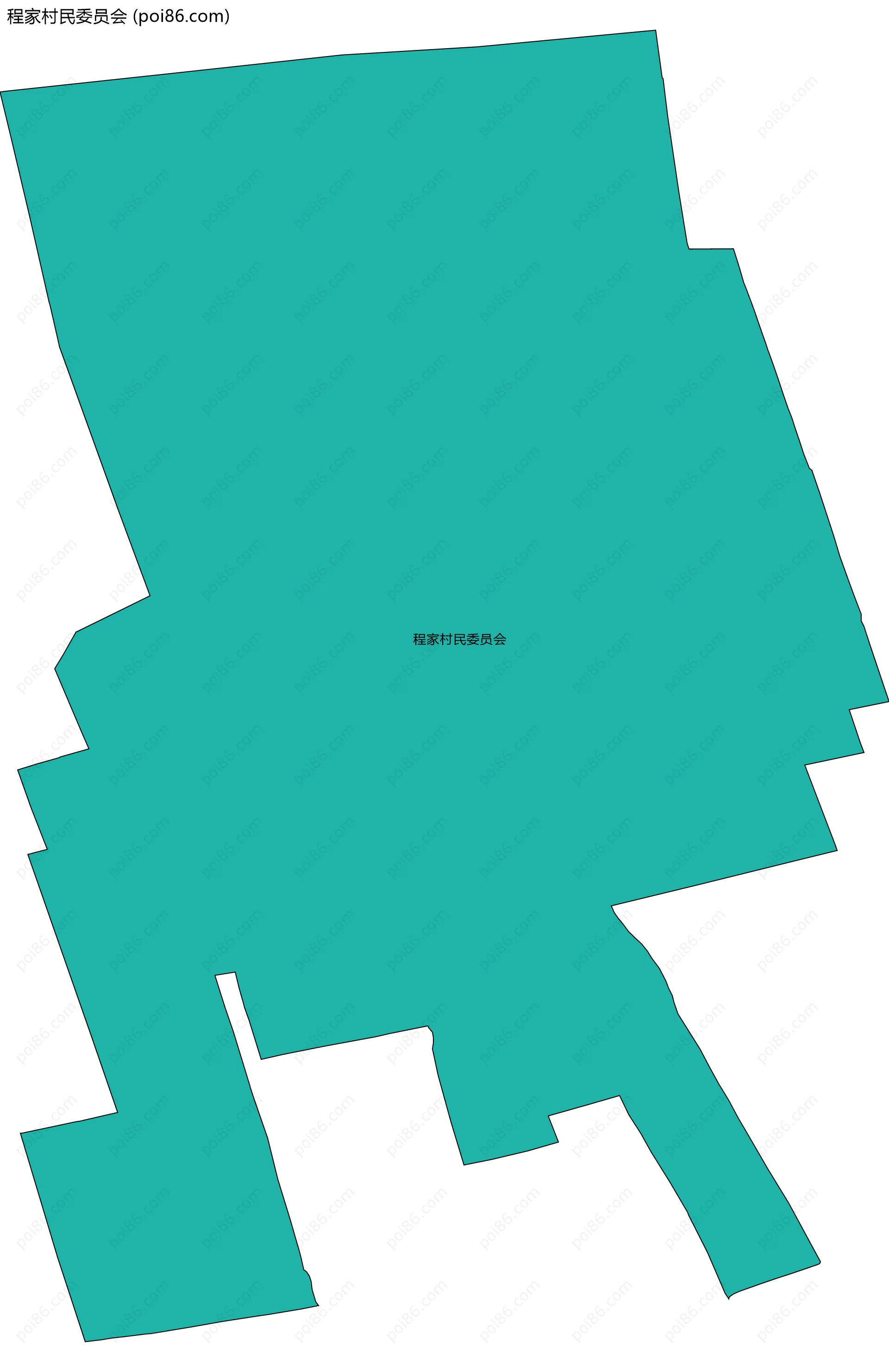 程家村民委员会边界地图