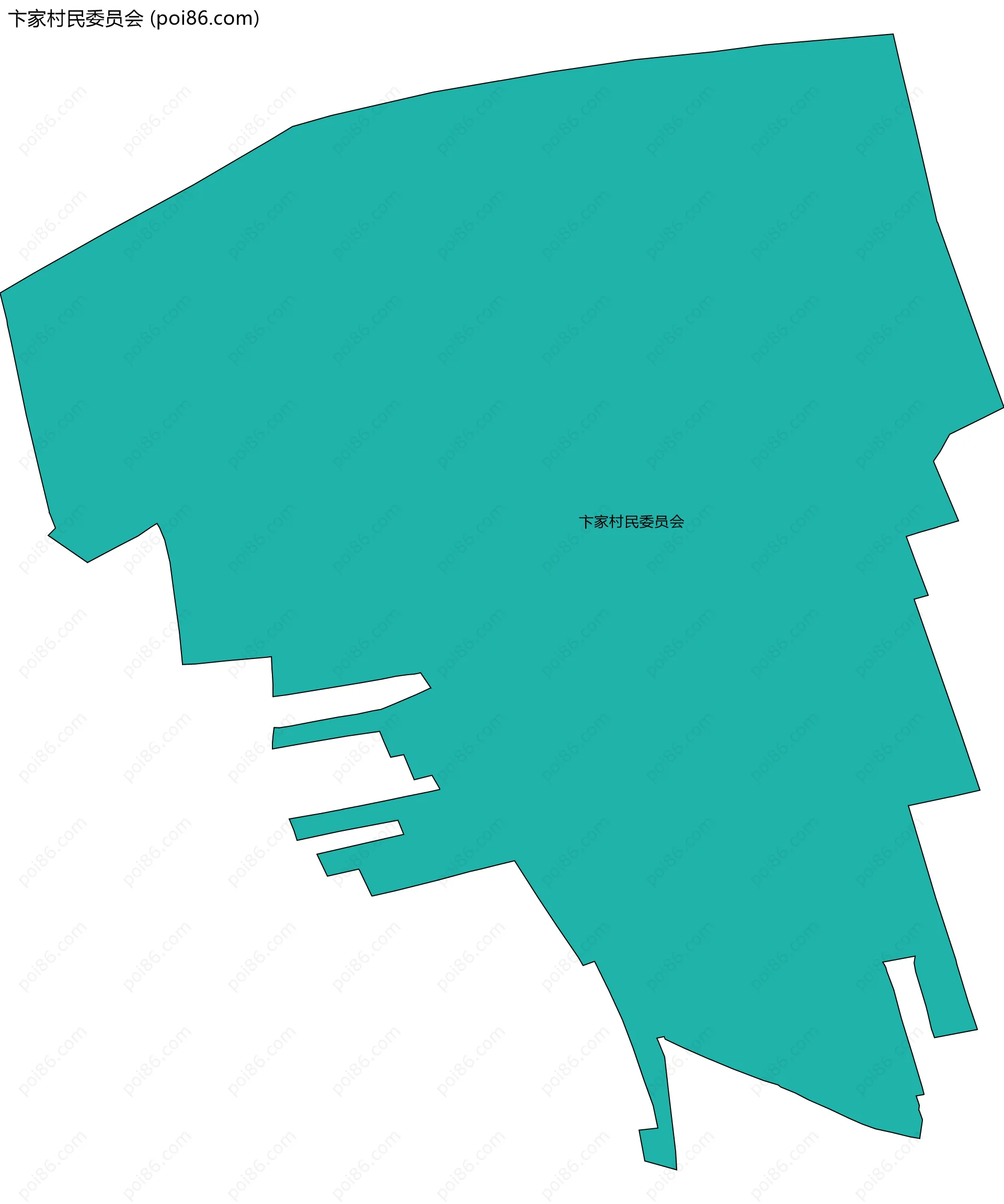 卞家村民委员会边界地图