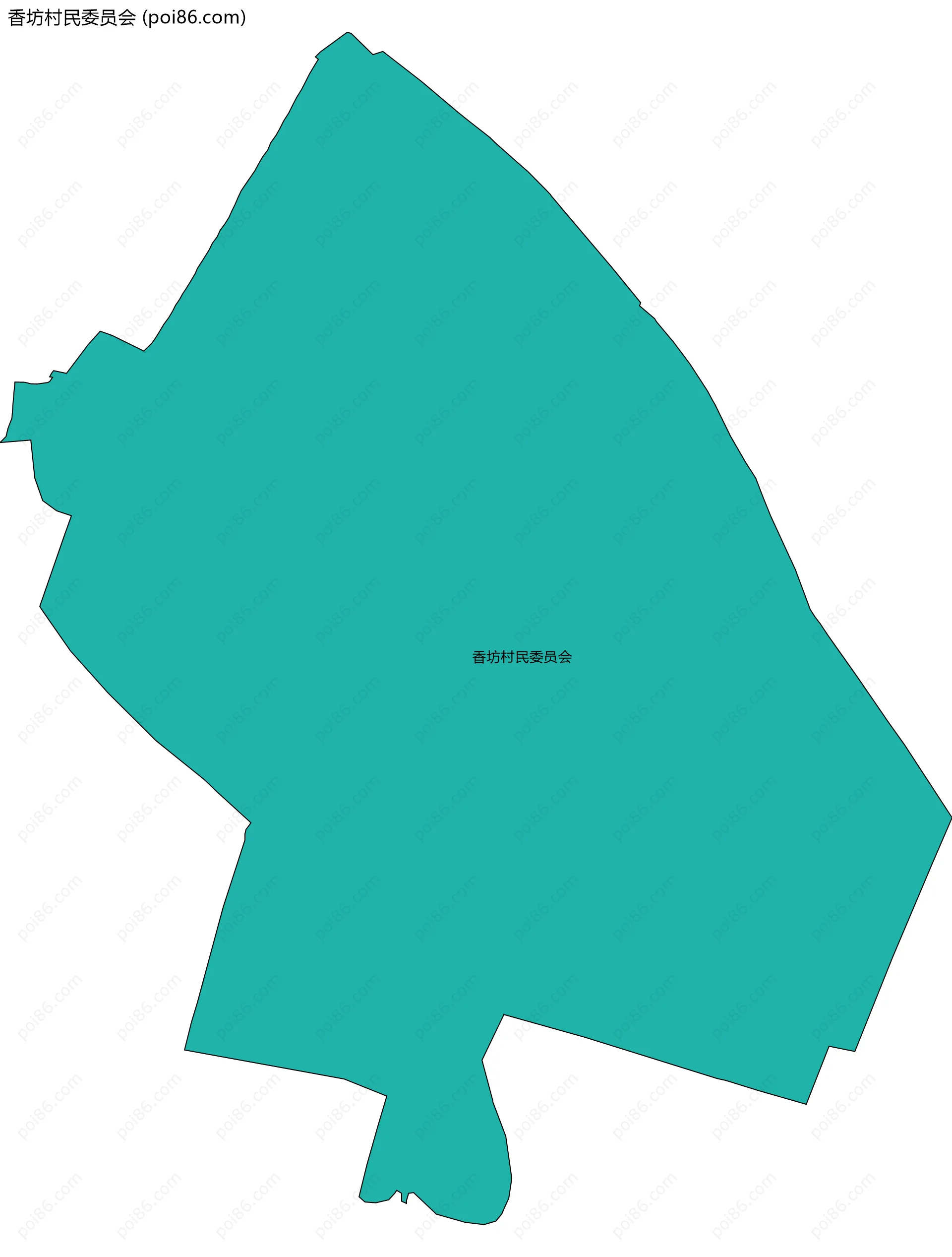 香坊村民委员会边界地图