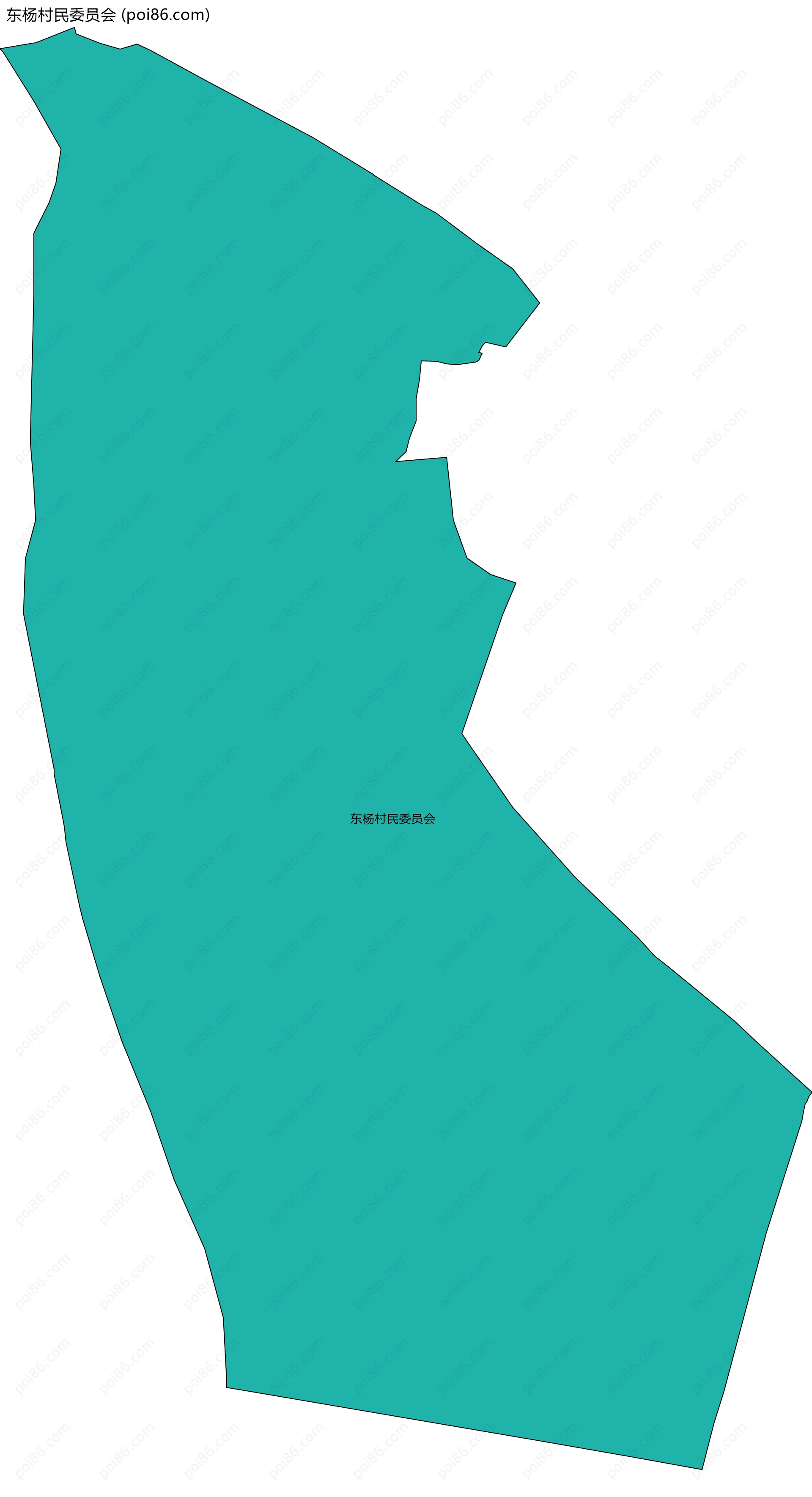 东杨村民委员会边界地图