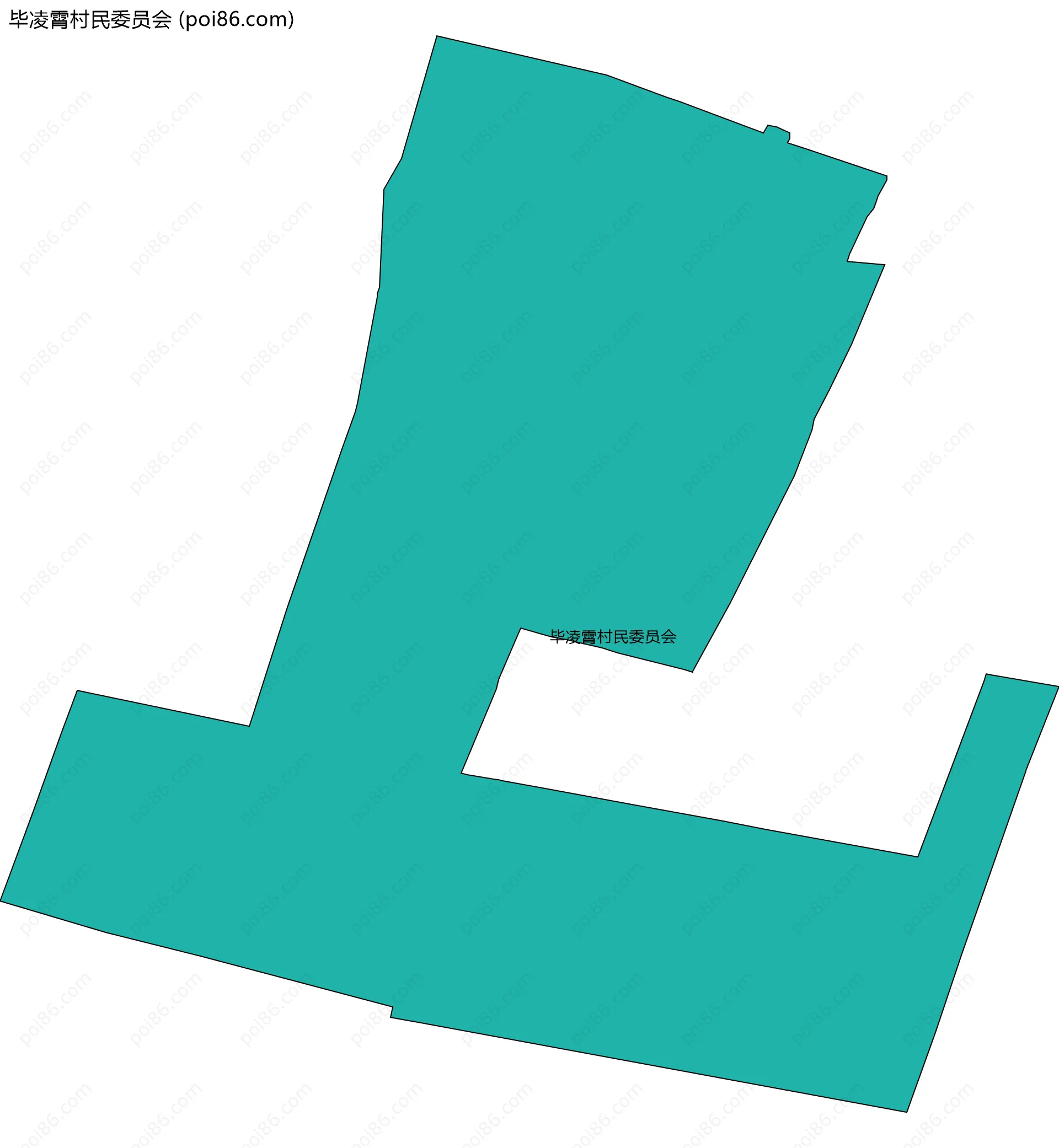 毕凌霄村民委员会边界地图