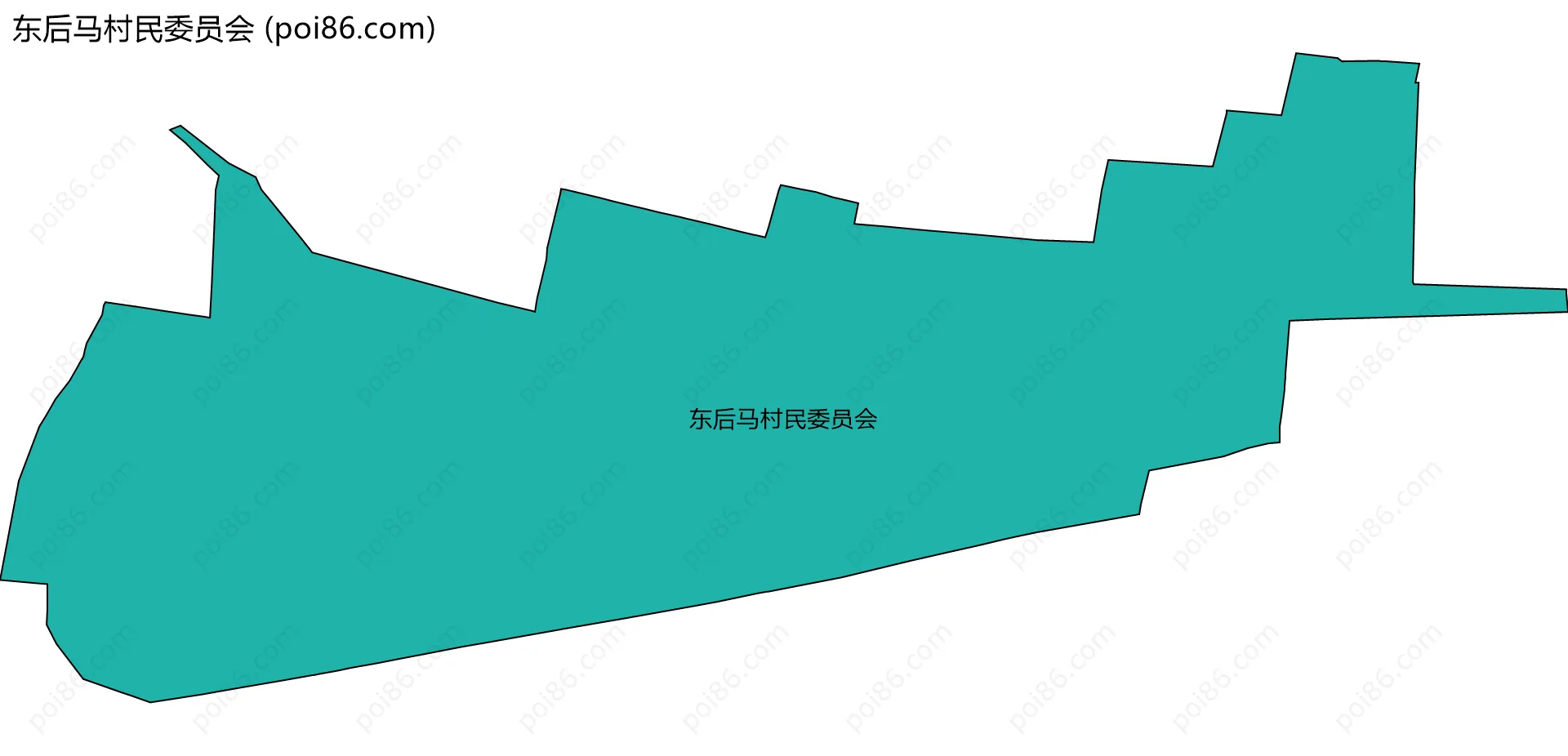 东后马村民委员会边界地图