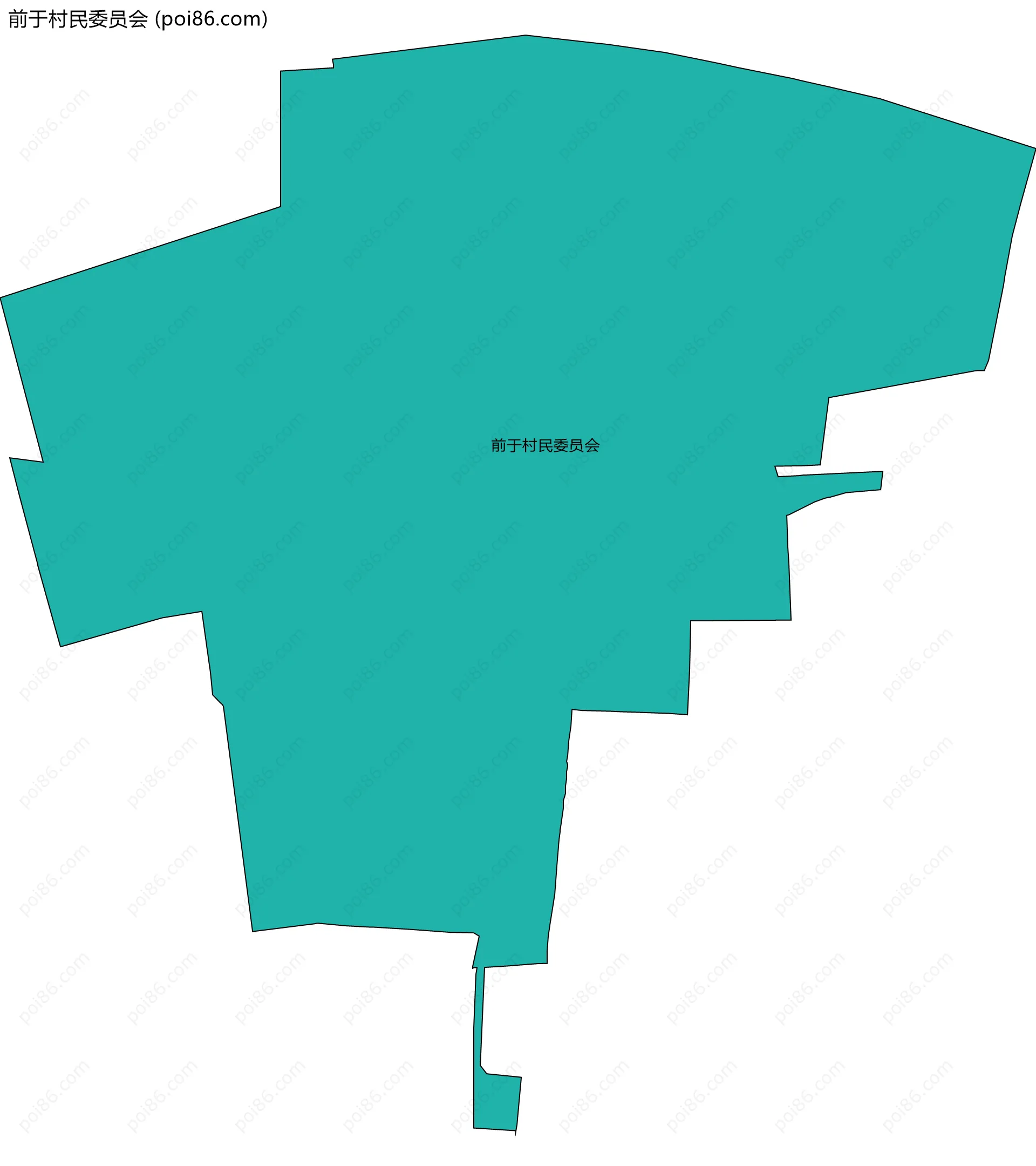 前于村民委员会边界地图