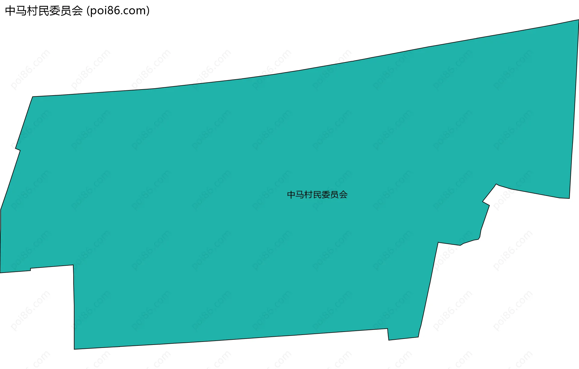 中马村民委员会边界地图