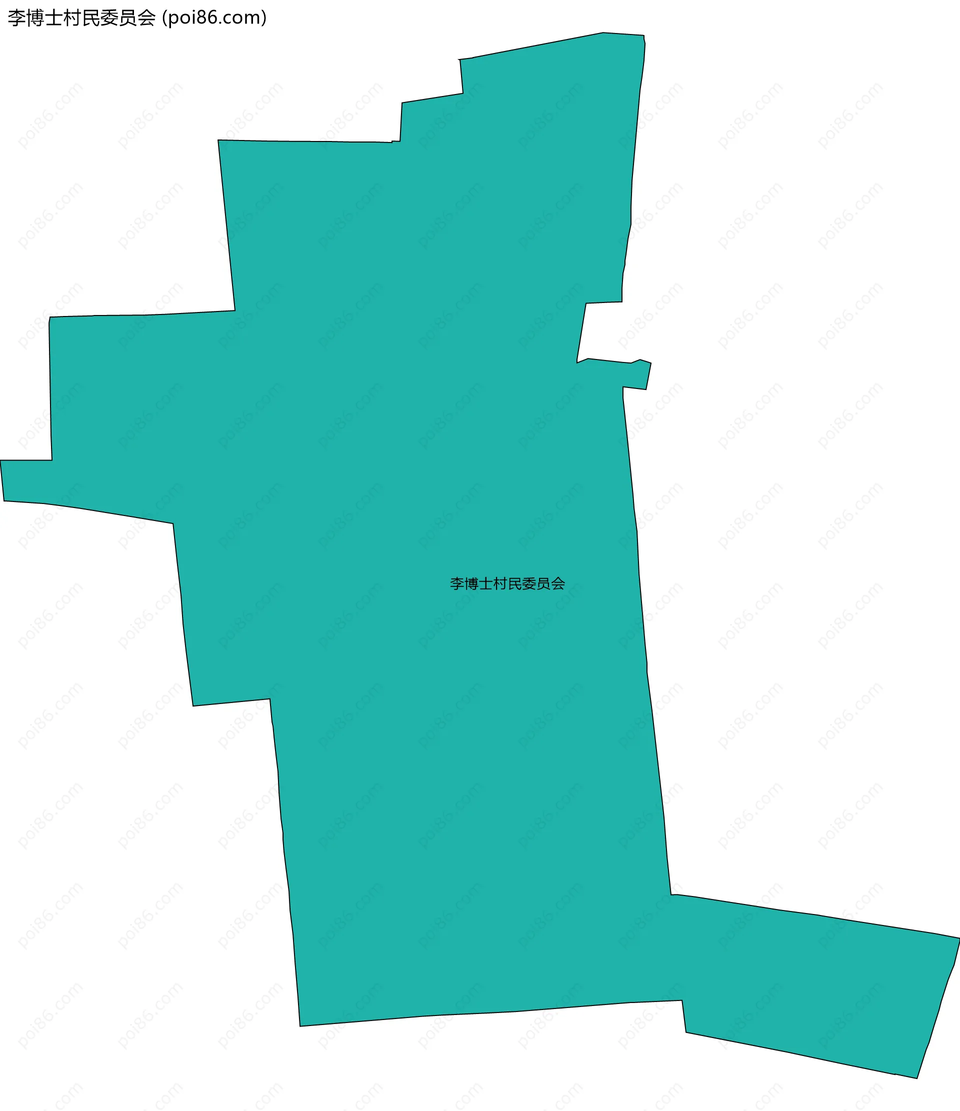 李博士村民委员会边界地图