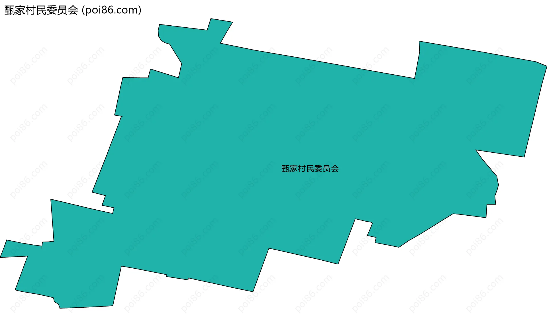 甄家村民委员会边界地图